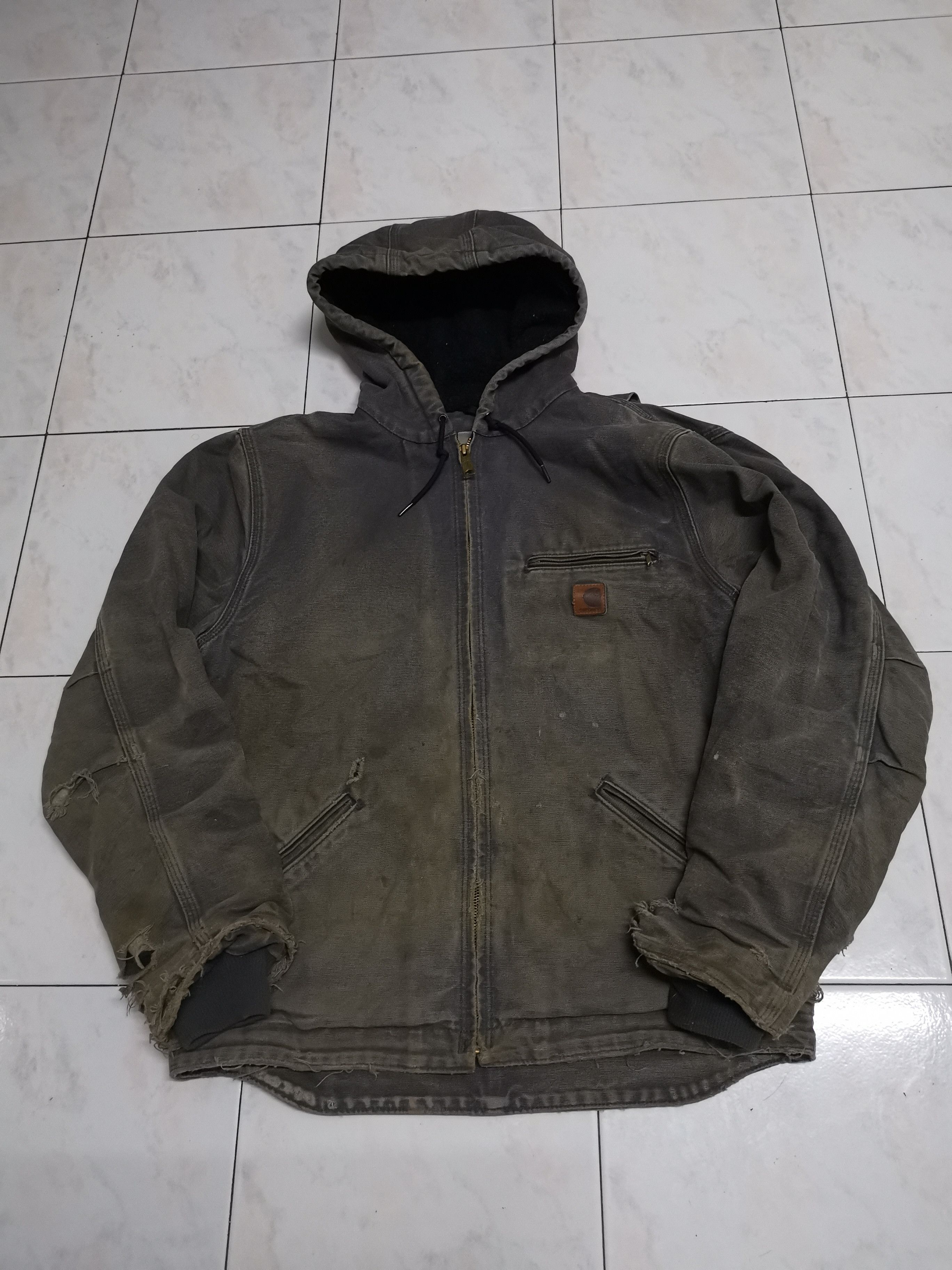 Carhartt Vintage carhartt Detroit Hooded jacket Size US M / EU 48-50 / 2 - 1 Thumbnail