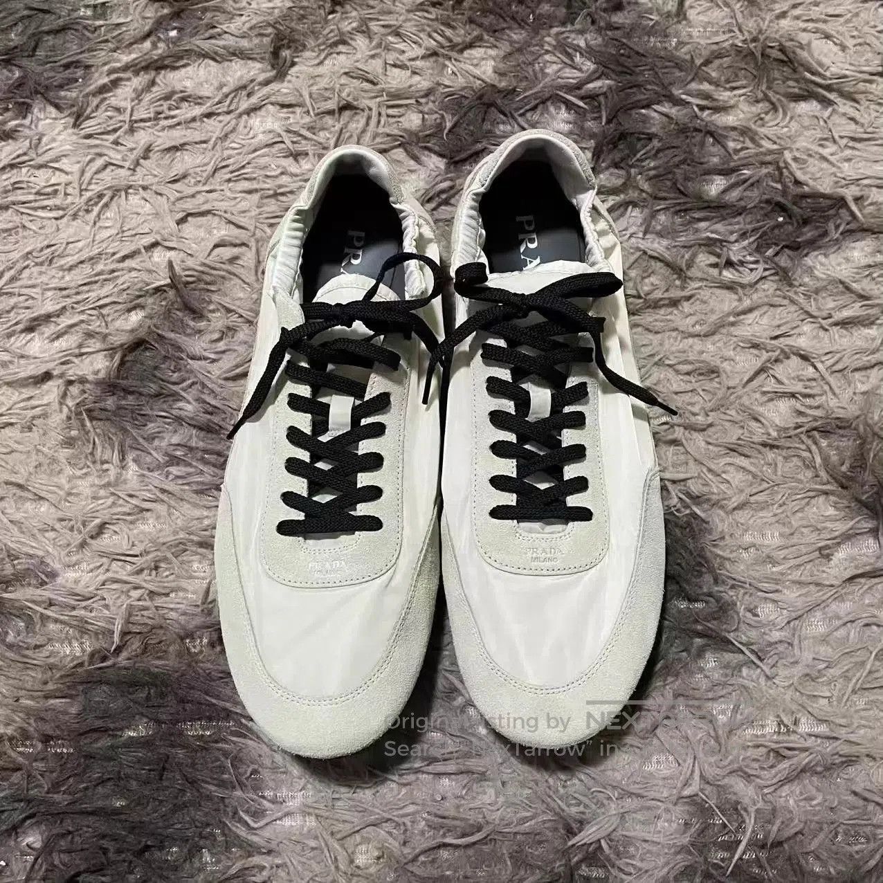 Prada White Low-Top Sneakers Size 12. Size US 12 / EU 45 - 2 Thumbnail