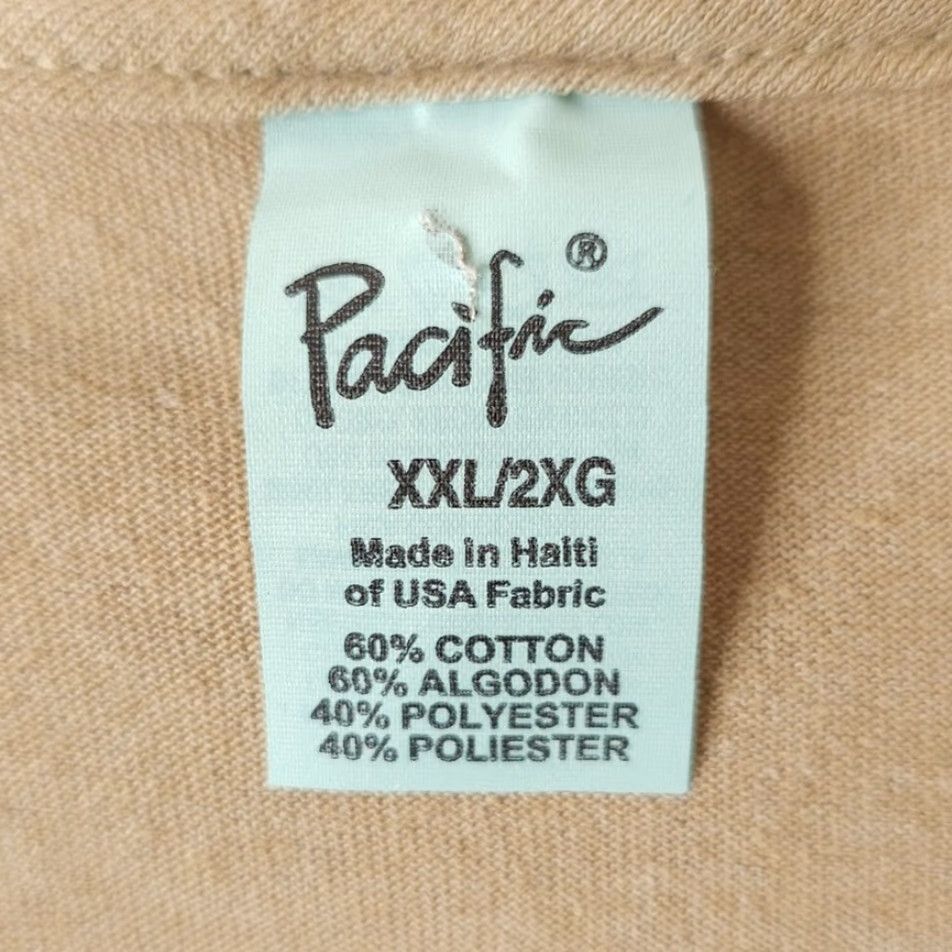 Vintage John Wayne Shirt Mens 2XL Beige Courage Quote Cowboy Western Legend Size US XXL / EU 58 / 5 - 6 Thumbnail