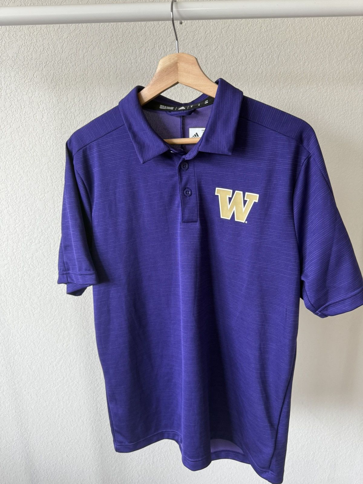Adidas University of Washington Performance Polo Size US M / EU 48-50 / 2 - 1 Thumbnail