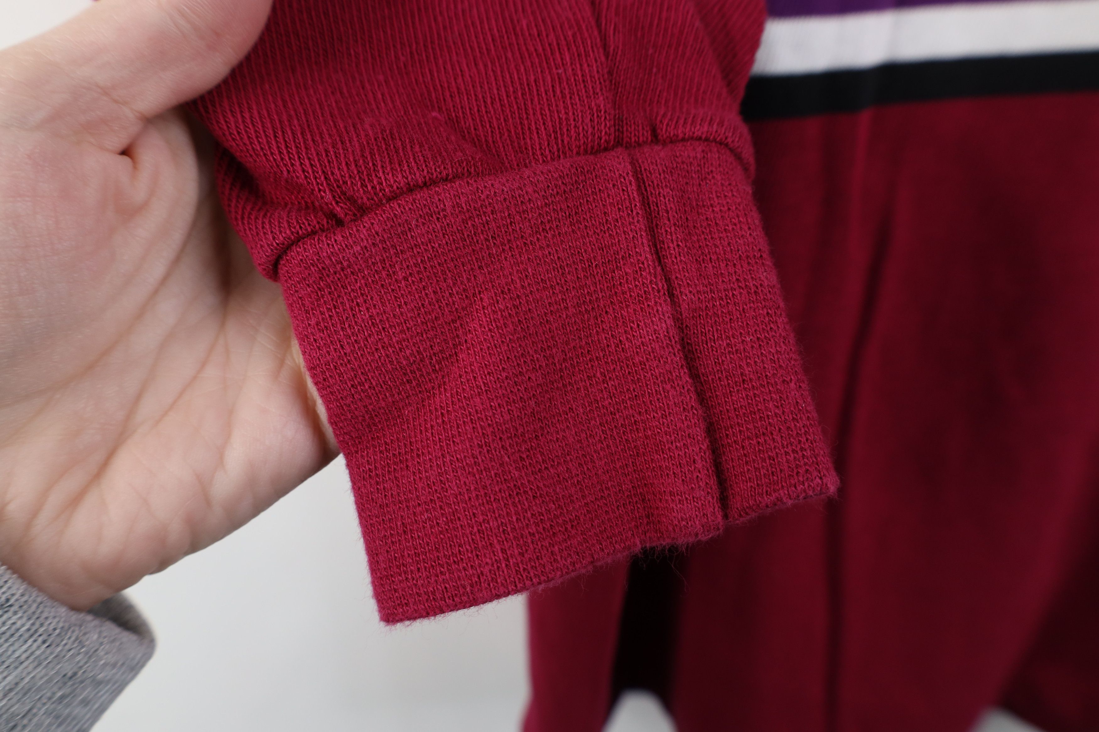 Vintage Vintage 90s Streetwear Block Knit Long Sleeve Rugby Polo Size US M / EU 48-50 / 2 - 5 Thumbnail