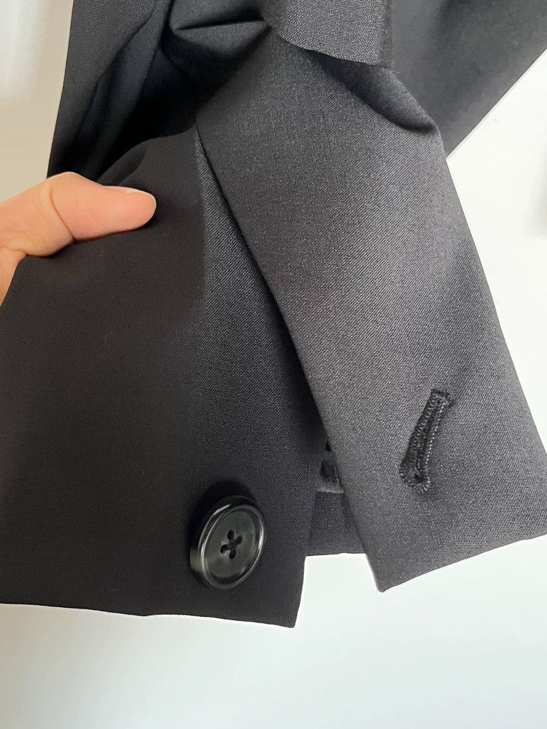 Helmut Lang HELMUT LANG size2 Deconstruct a short woolen blended suit j Size XS / US 0-2 / IT 36-38 - 8 Thumbnail