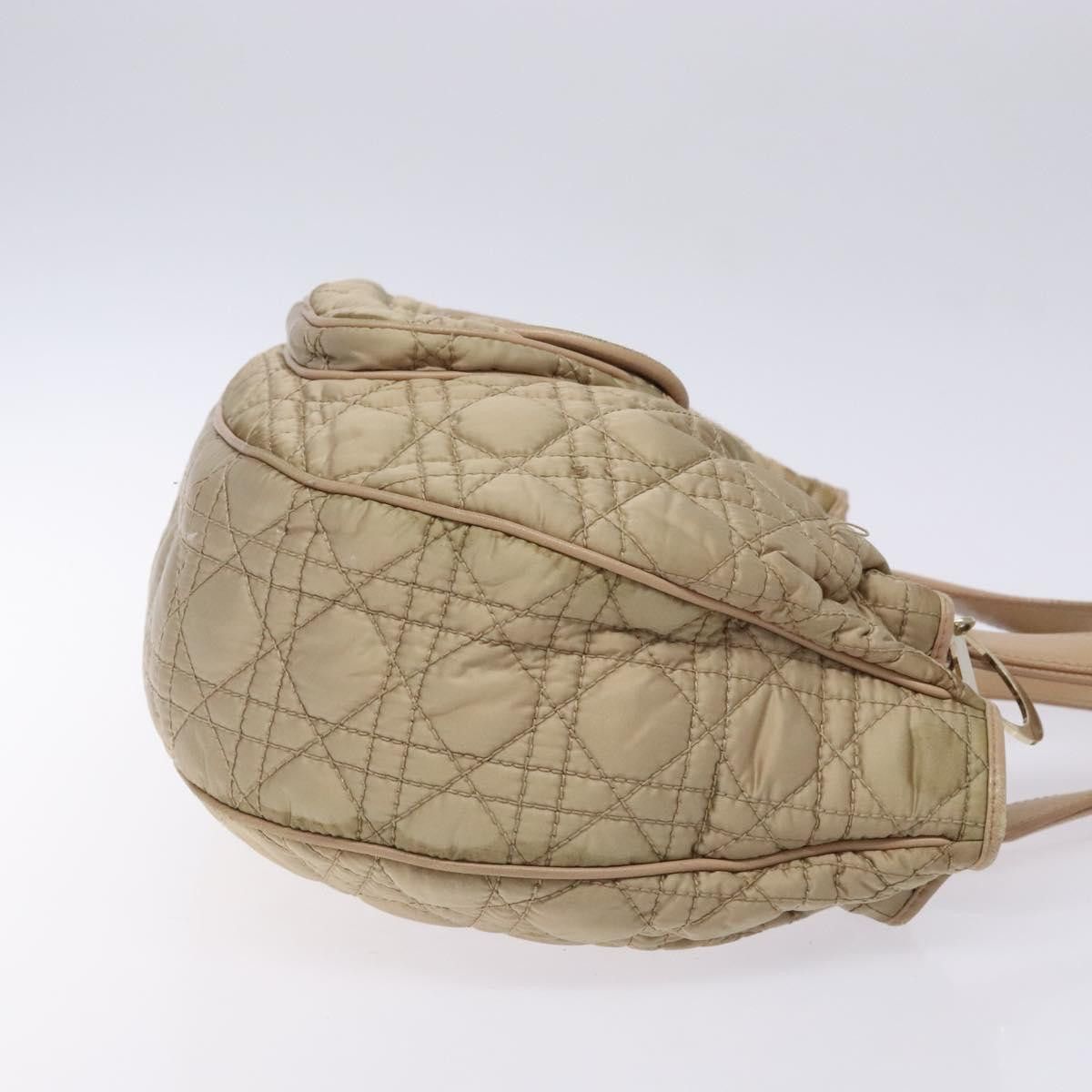 Dior DIOR Canage Hand Bag Nylon Beige Gold Size ONE SIZE - 4 Thumbnail