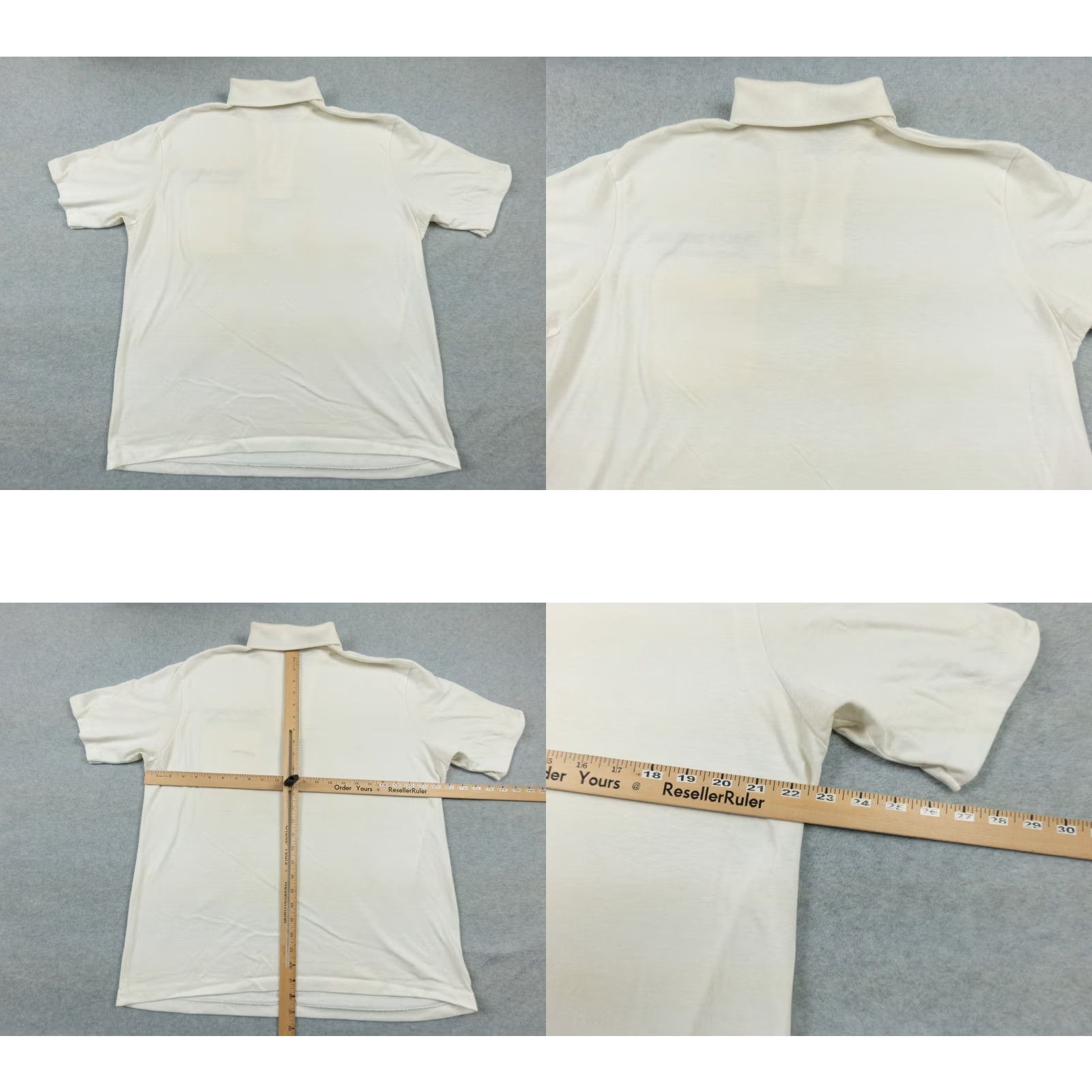 Harley Davidson VINTAGE Harley-Davidson Polo Shirt Adult XL White Short Sleeve Motorcycle Shirt Polo Harley-Davidson 80s 90s Mens Size US XL / EU 56 / 4 - 8 Thumbnail