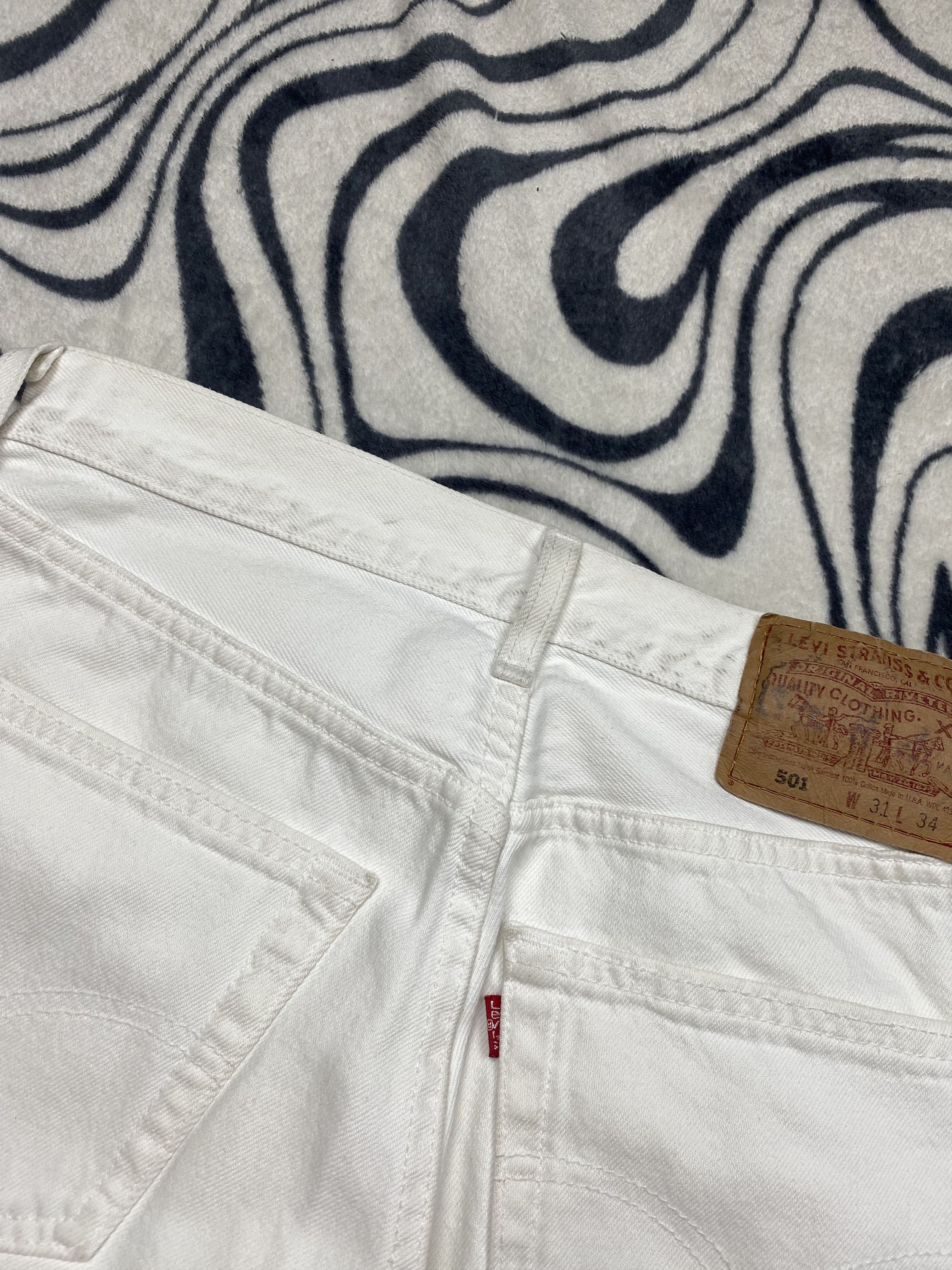 Levi's Levis 501 Vintage 90s Mens Denim Pants Made in USA Size US 31 - 3 Thumbnail