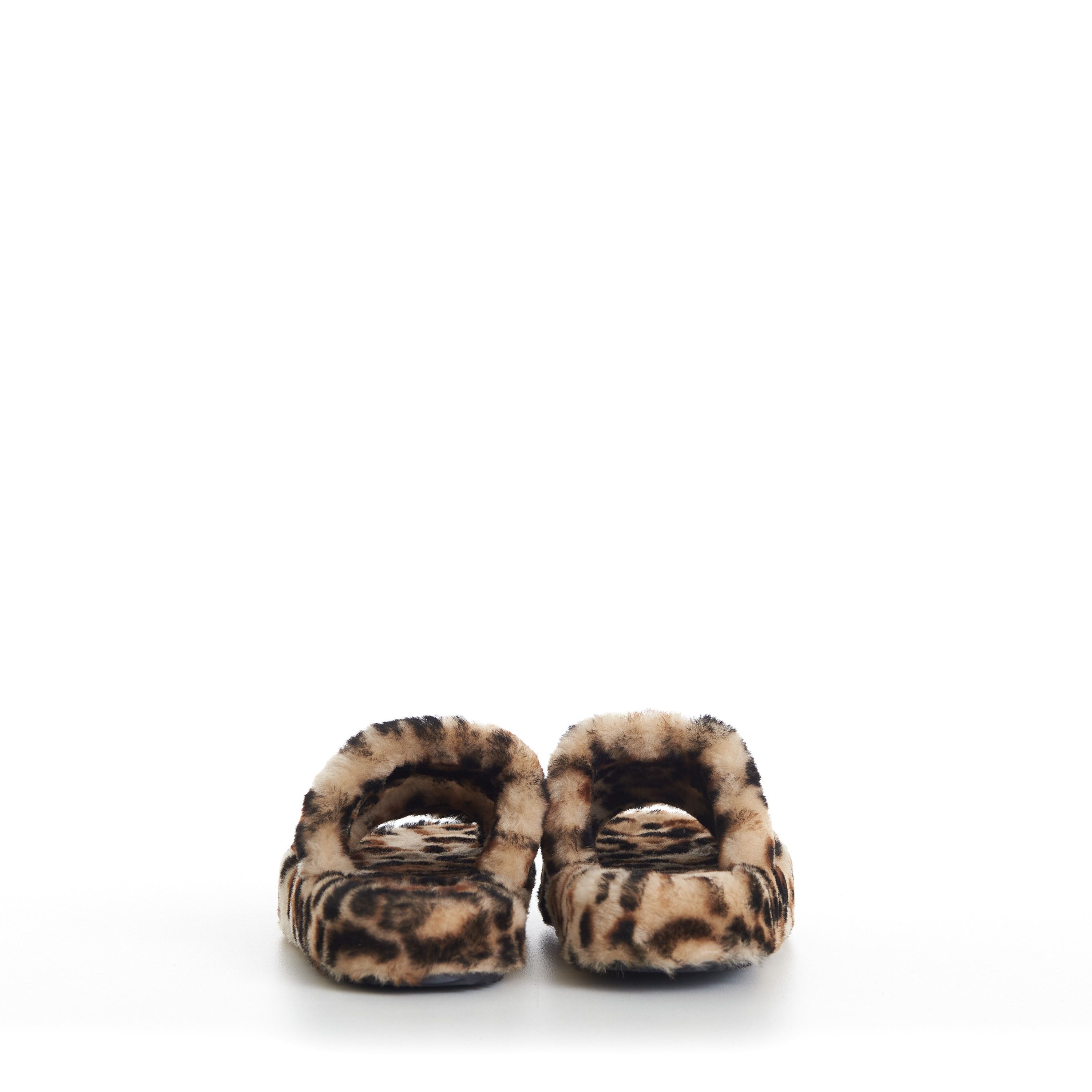 Celine Shearling Fur Slide Sandals - Leopard Pattern Size US 8.5 / IT 38.5 - 7 Thumbnail