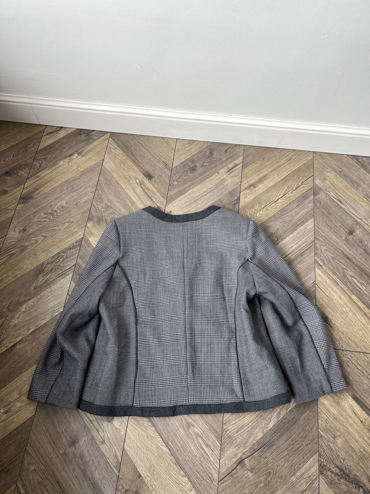 Other Vintage Weill Paris Women’s Checkered Wool Blend Jacket Size M / US 6-8 / IT 42-44 - 11 Thumbnail
