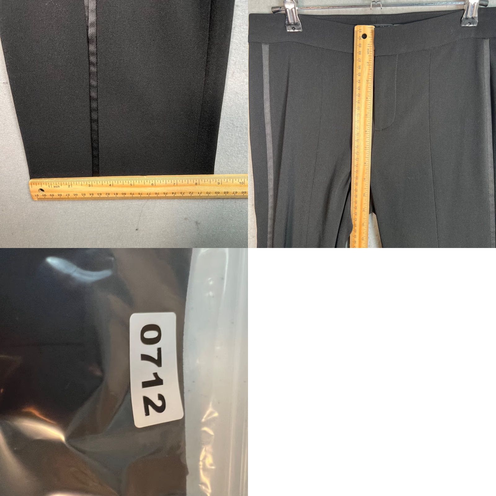 Alice + Olivia Alice + Olivia Pants Size 0 Black Stretch Trousers Straight Leg Size 25" / US 0 / IT 36 - 8 Thumbnail