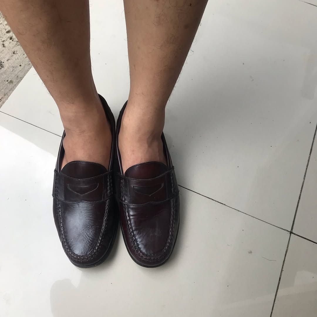 Bass × G.H. Bass & Co. × Vintage Vintage GH Bass Weejuns Penny Loafer Wine Brunell Oxblood Size US 11 / EU 44 - 9 Thumbnail