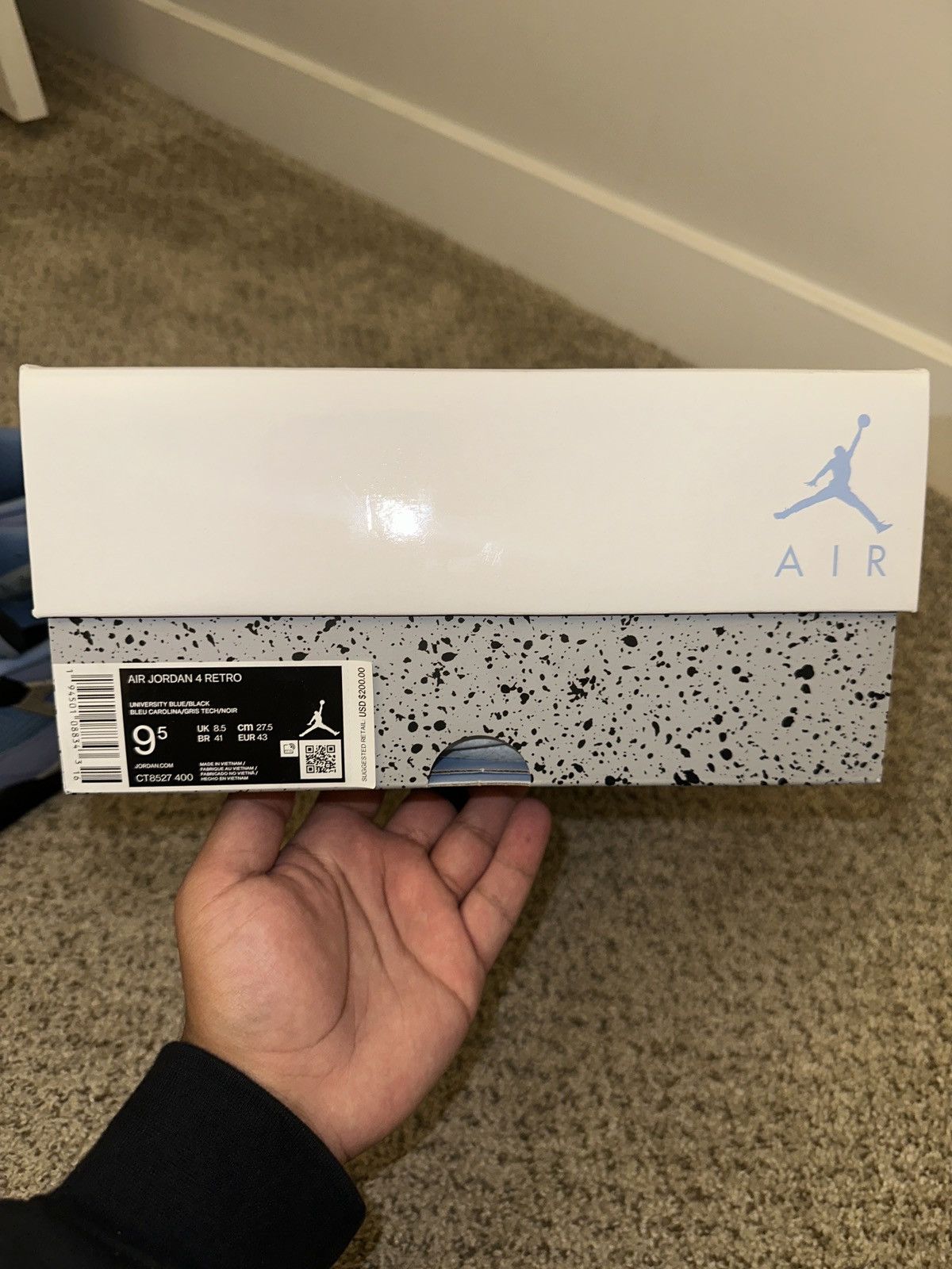 Jordan Brand UNC Jordan 4 Size US 9.5 / EU 42-43 - 8 Thumbnail