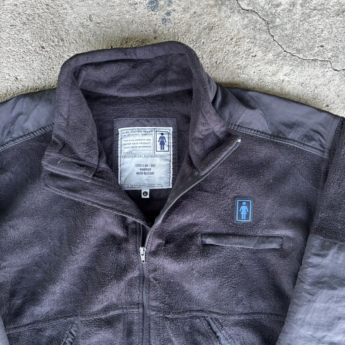 Girl Skateboards ❗️Rare❗️Vintage 90’s Girl Skateboards Fleece Jacket Size US L / EU 52-54 / 3 - 3 Thumbnail