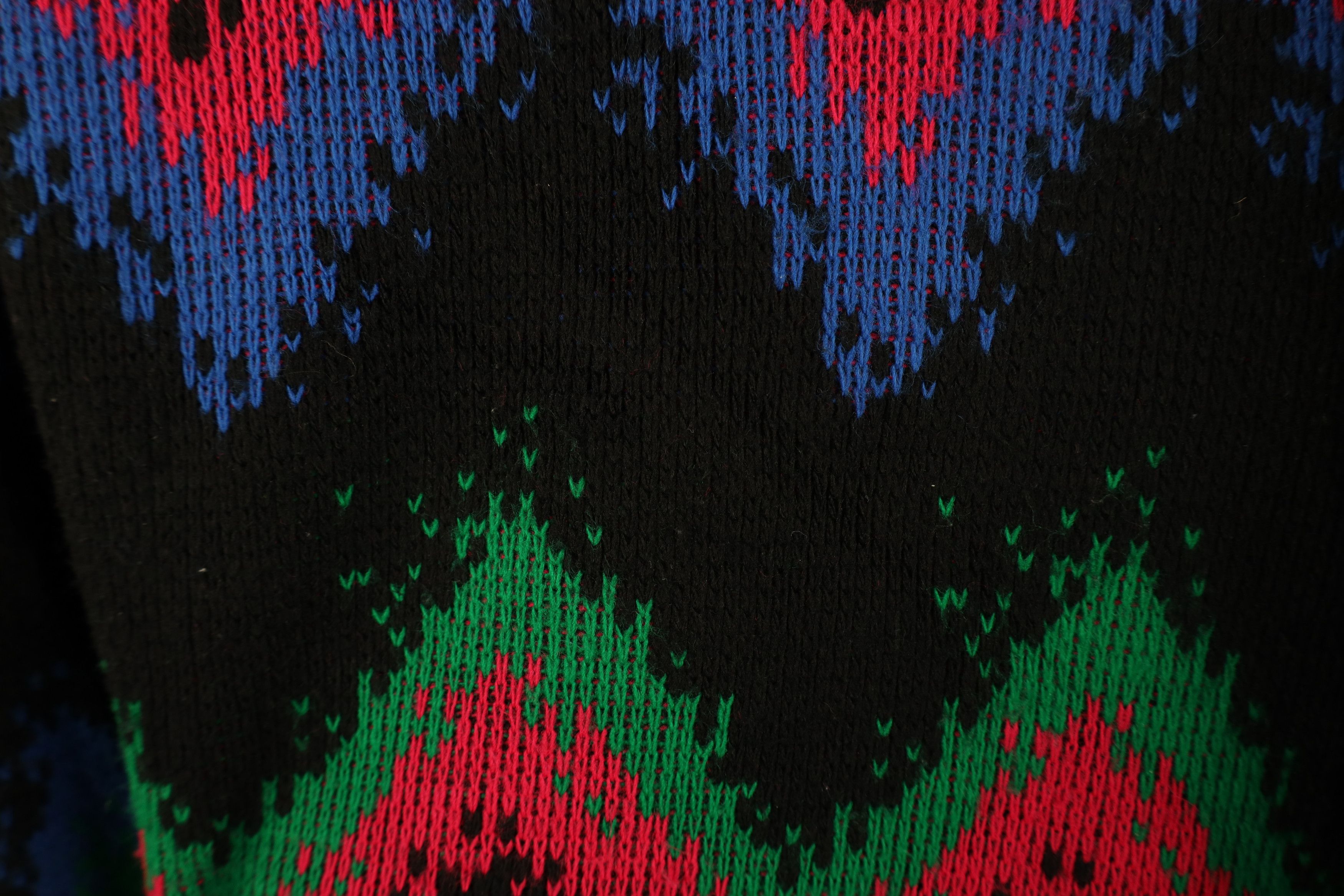 Vintage Vintage 90s Streetwear Rainbow Knit Crewneck Sweater USA Size XXL / US 16-18 / IT 52-54 - 4 Thumbnail