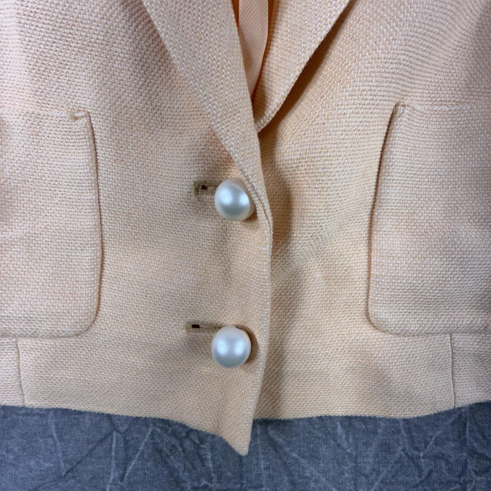 Other Mango Blazer Women's XXL Peach NEW Cotton Suit Size XXL / US 16-18 / IT 52-54 - 4 Thumbnail