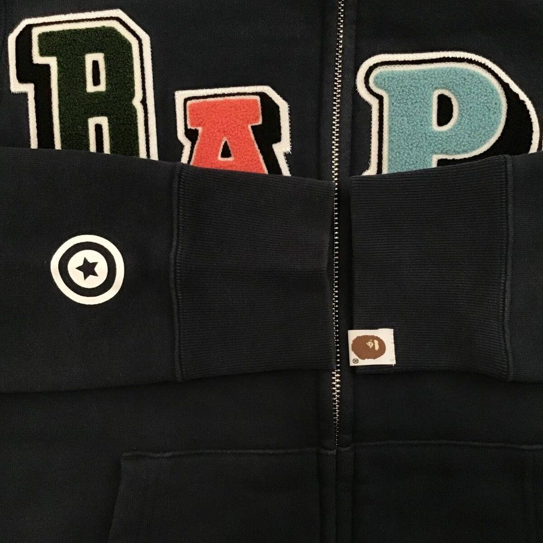 Bape BAPE logo multi fonts shark full zip hoodie a bathing ape Size US M / EU 48-50 / 2 - 7 Thumbnail