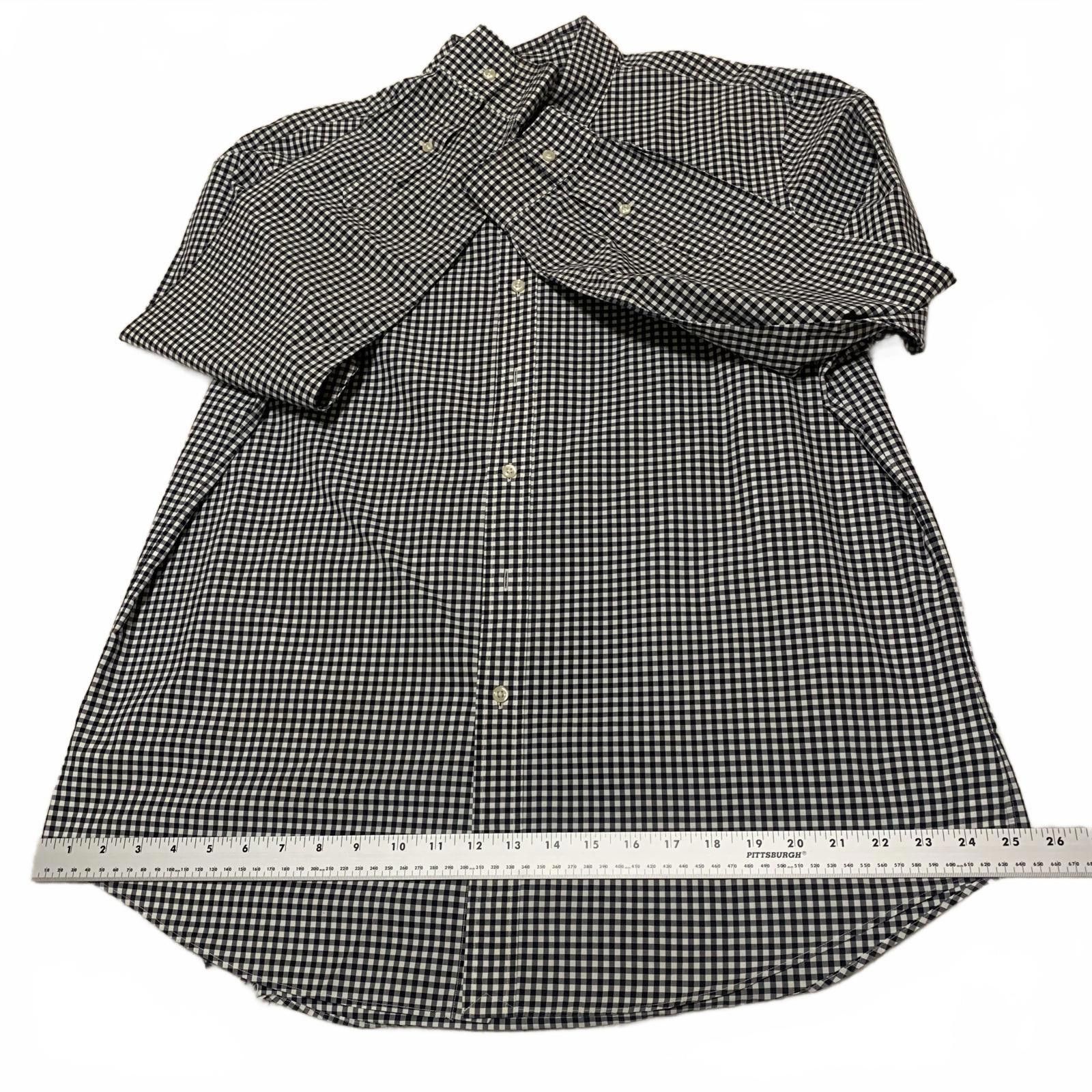 Polo Ralph Lauren Ralph Lauren XL Black White Check Button-Down Shirt Size US XL / EU 56 / 4 - 7 Thumbnail