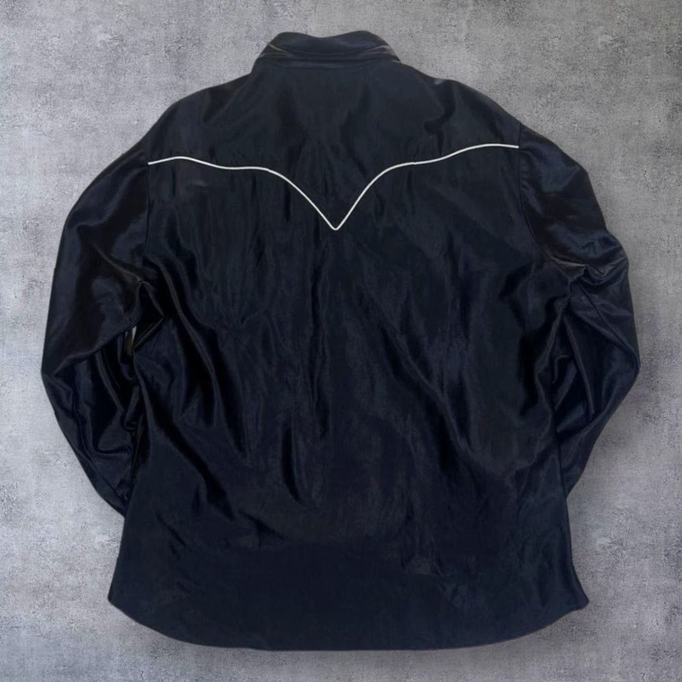 Vintage VINTAGE H Bar C Long Tail California Ranchwear Pearl Snap Long Sleeve Cowboy Western Shirt XL Black Mens Shirt Size US XL / EU 56 / 4 - 2 Thumbnail