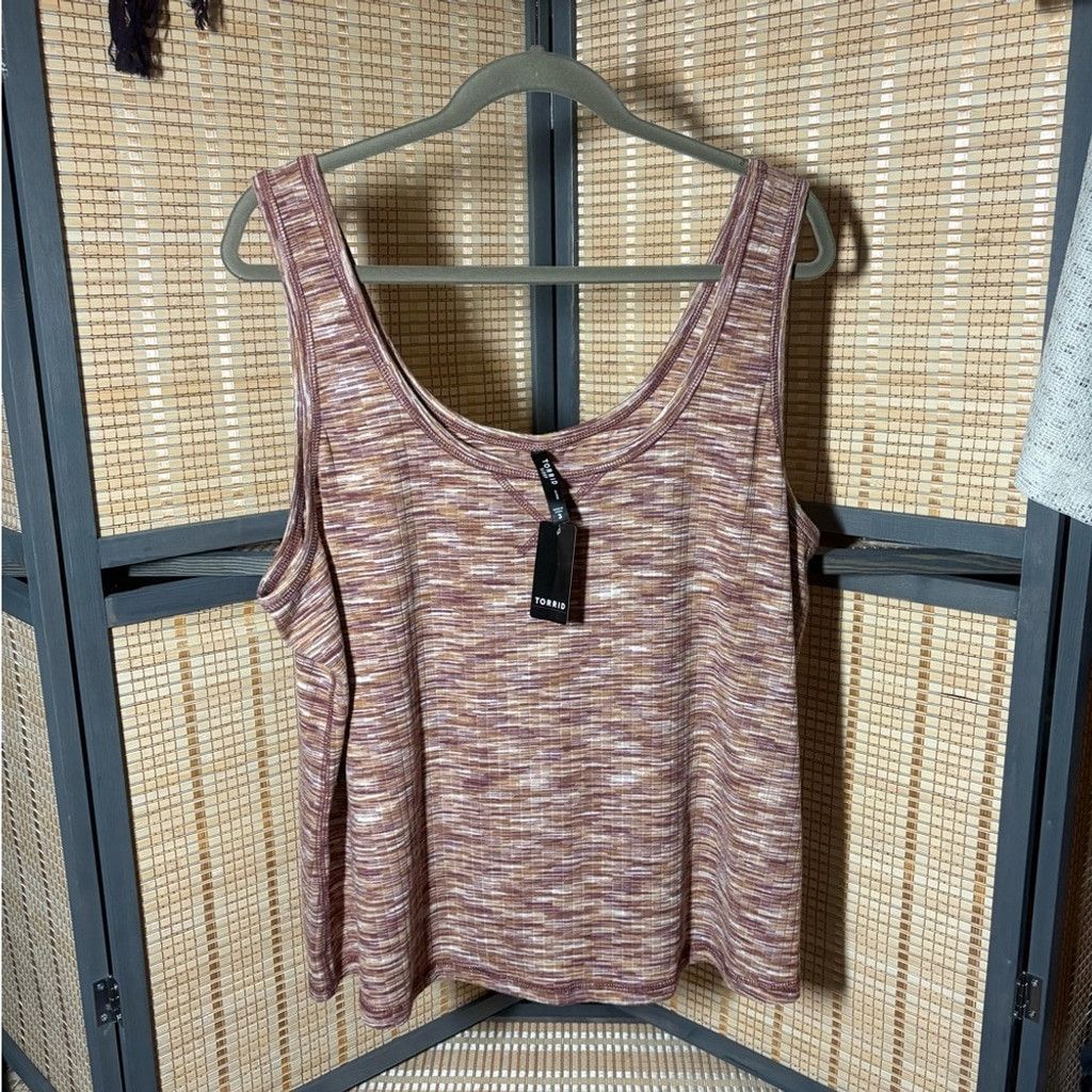 Torrid Torrid Space Tie Hacci Tank Top Size 3XL / US 20-22 - 1 Thumbnail