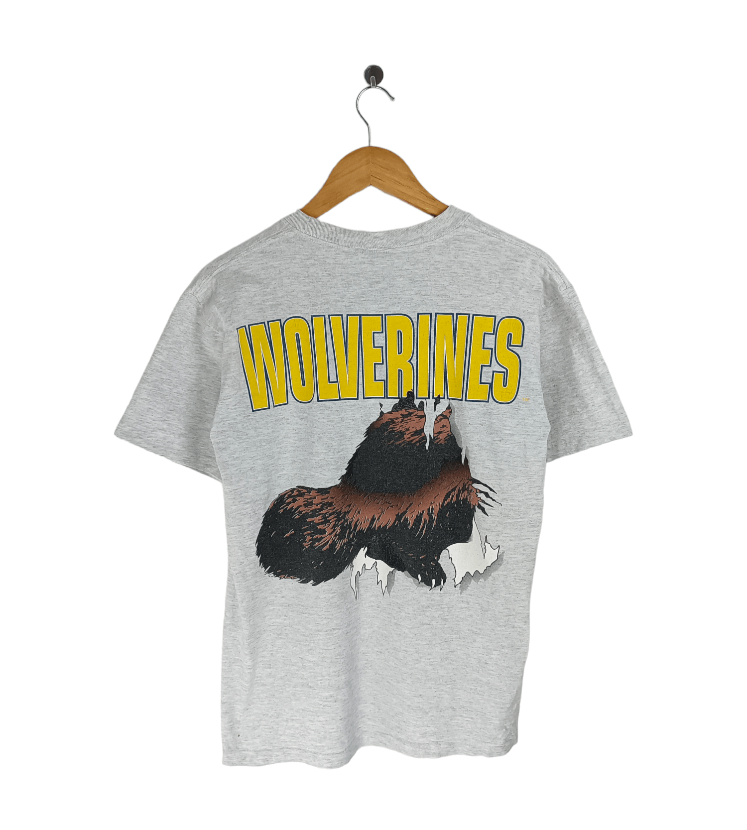 NFL VINTAGE 90'S MICHIGAN WOLVERINE BACKHIT TEE Size US M / EU 48-50 / 2 - 1 Thumbnail
