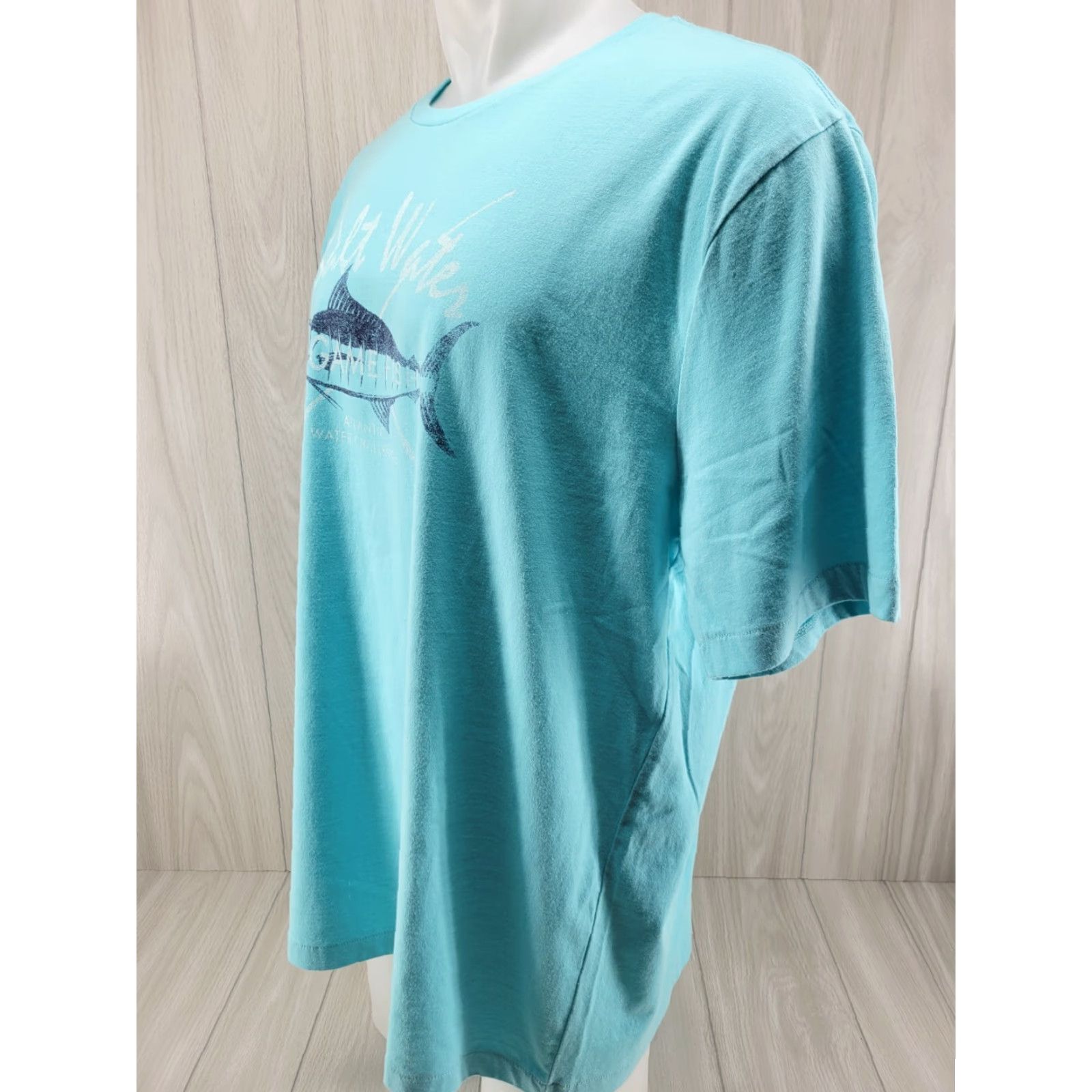 Izod VINTAGE Izod Saltwater Game Fish Relaxed Classic Men's T-Shirt 2XL Teal Size US XXL / EU 58 / 5 - 3 Thumbnail