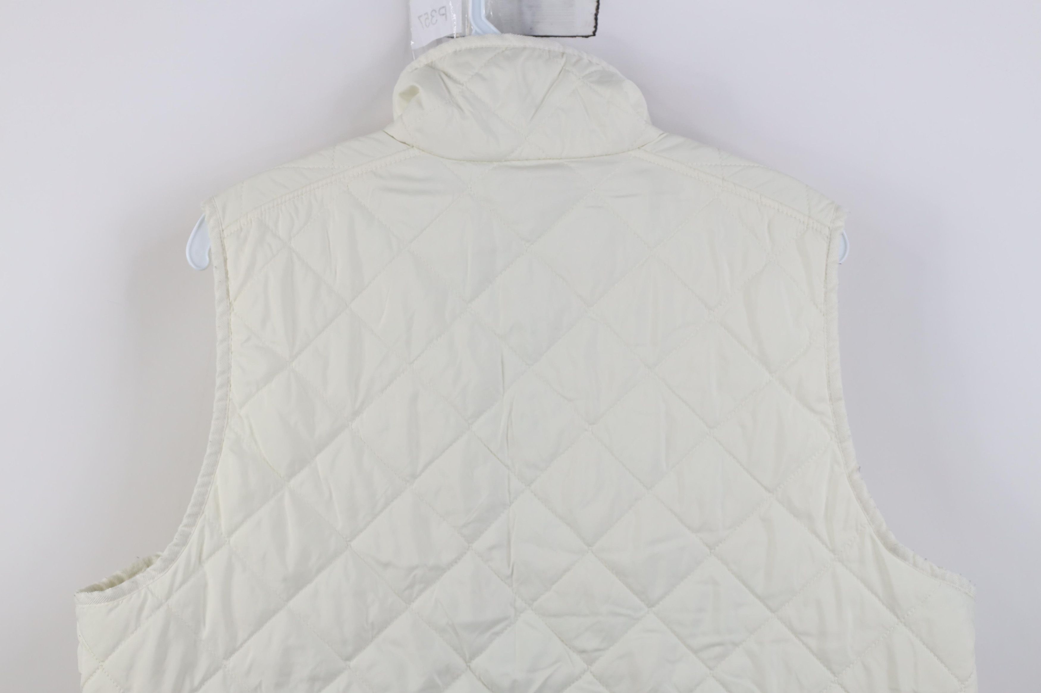 Polo Ralph Lauren Vintage Ralph Lauren Quilted Full Zip Vest Jacket Cream Size XL / US 12-14 / IT 48-50 - 15 Thumbnail