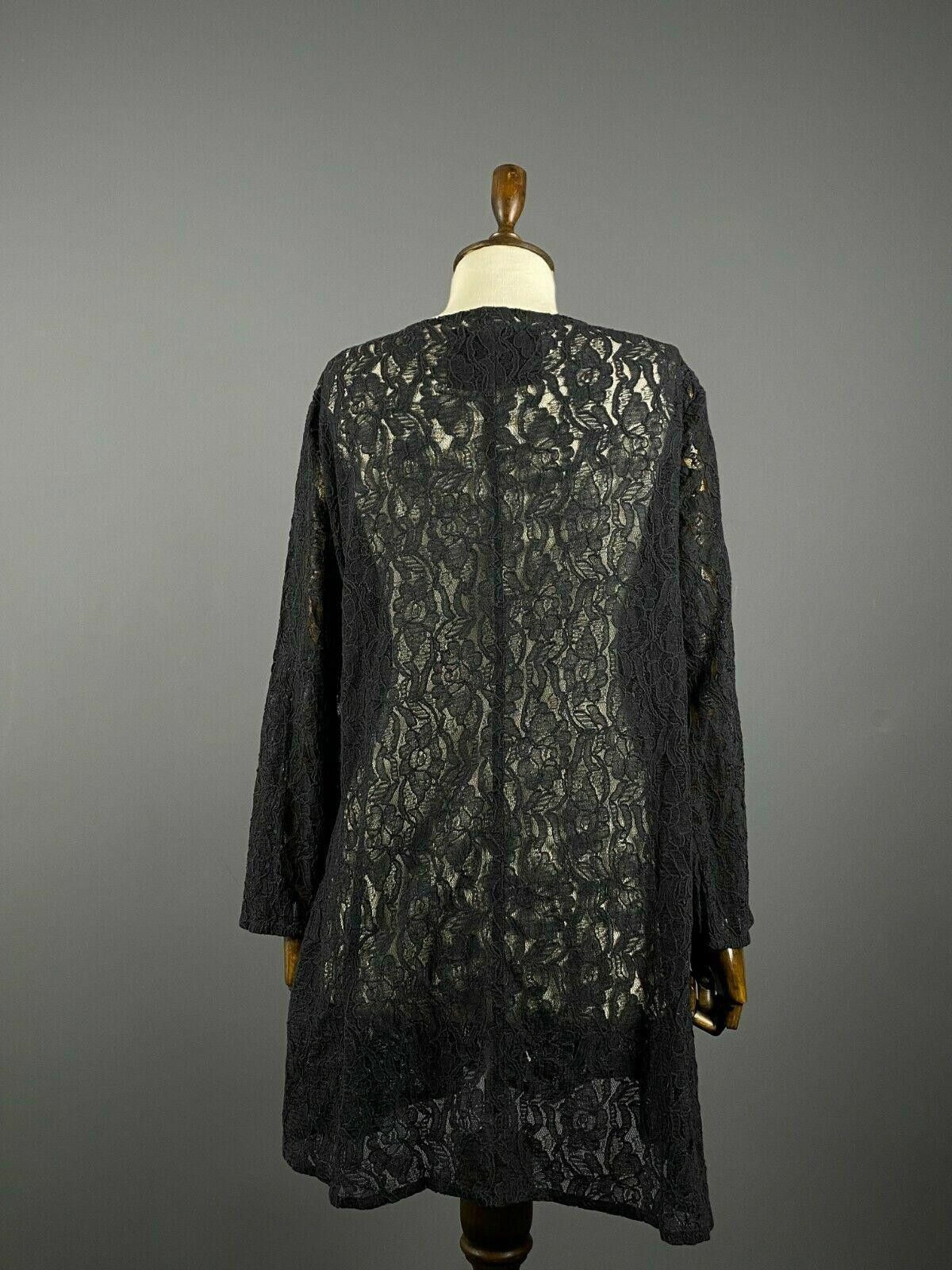 Massimo Osti The Masai Clothing Company Black Mesh Floral Dress Size L Size L / US 10 / IT 46 - 6 Thumbnail