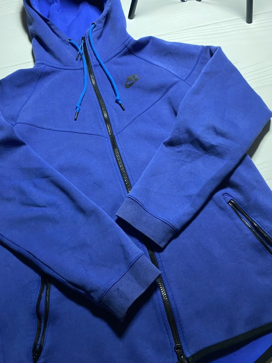 Nike × Vintage Vintage Nike Tach Fleece drill faded y2k zip hoodie Size US L / EU 52-54 / 3 - 11 Thumbnail