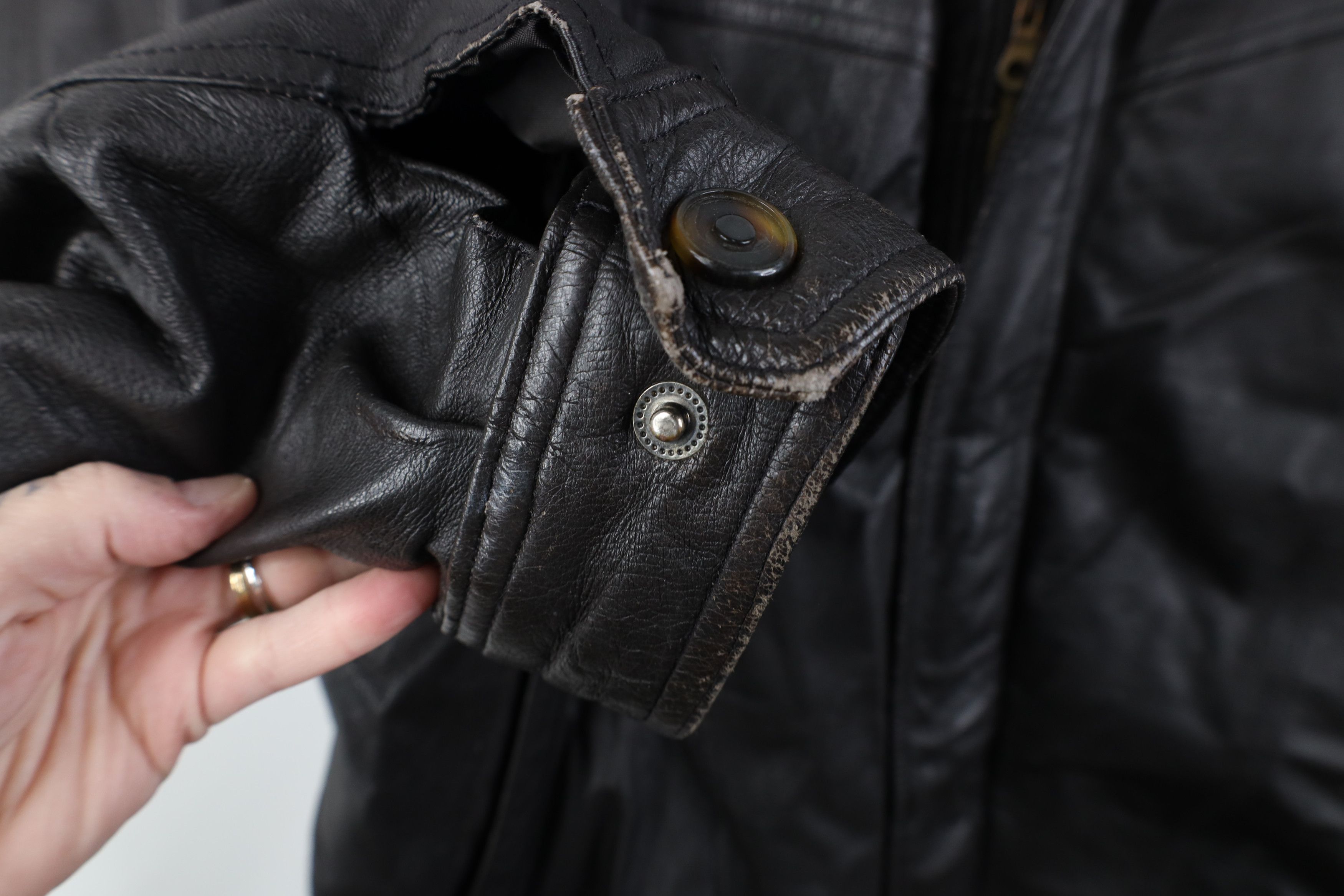 Vintage Vintage 90s Streetwear Quilted Leather Bomber Jacket Brown Size US XXL / EU 58 / 5 - 8 Thumbnail