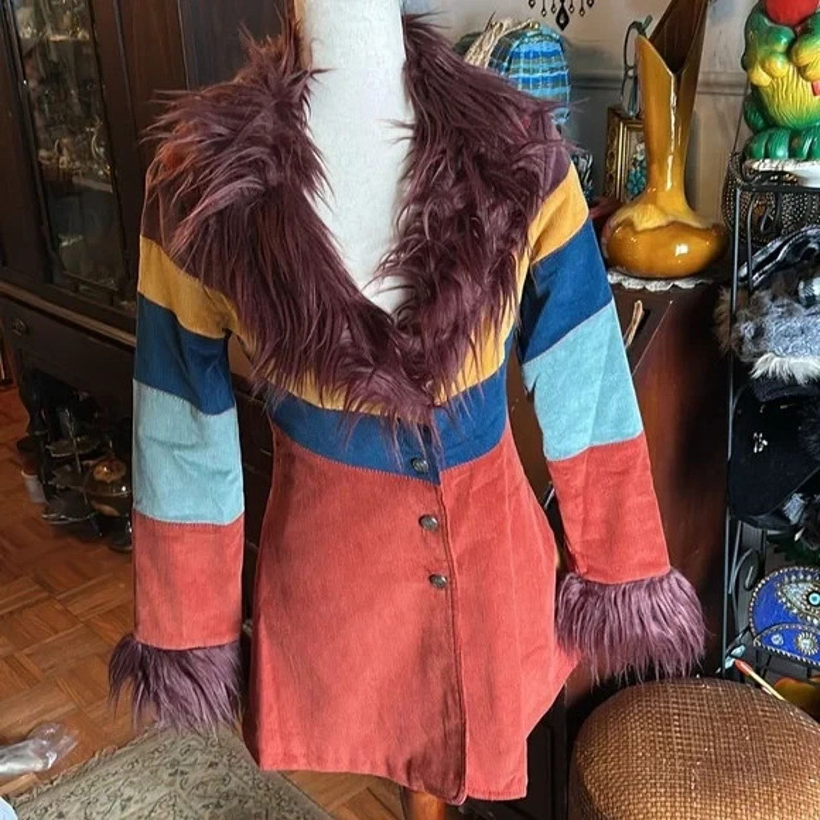 Dolls Kill DOLLS KILL CURRENT MOOD BREAK FREE CORDUROY BUTTERFLY COAT Size S / US 4 / IT 40 - 3 Thumbnail