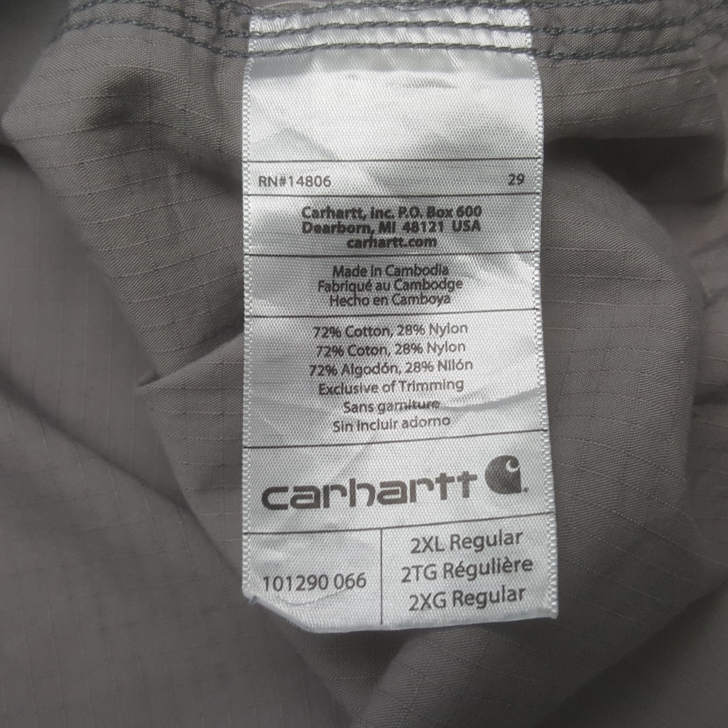 Carhartt × Vintage Vintage Carhartt Worker Oversized Button Up Shirt Size US XXL / EU 58 / 5 - 8 Thumbnail