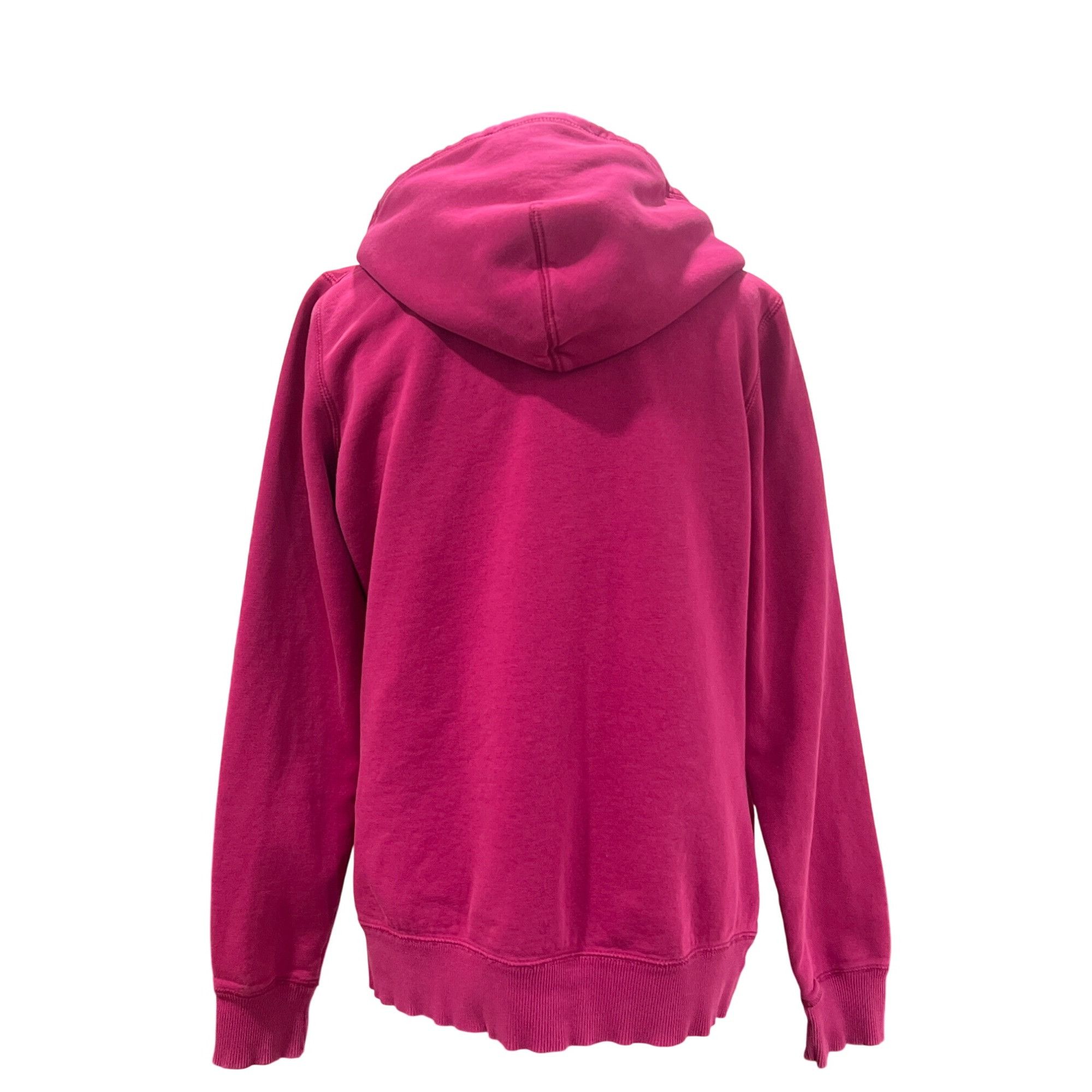 Nike Nike Womens Pink Full-Zip Hoodie Sweatshirt L Cotton Blend C Size L / US 10 / IT 46 - 2 Thumbnail