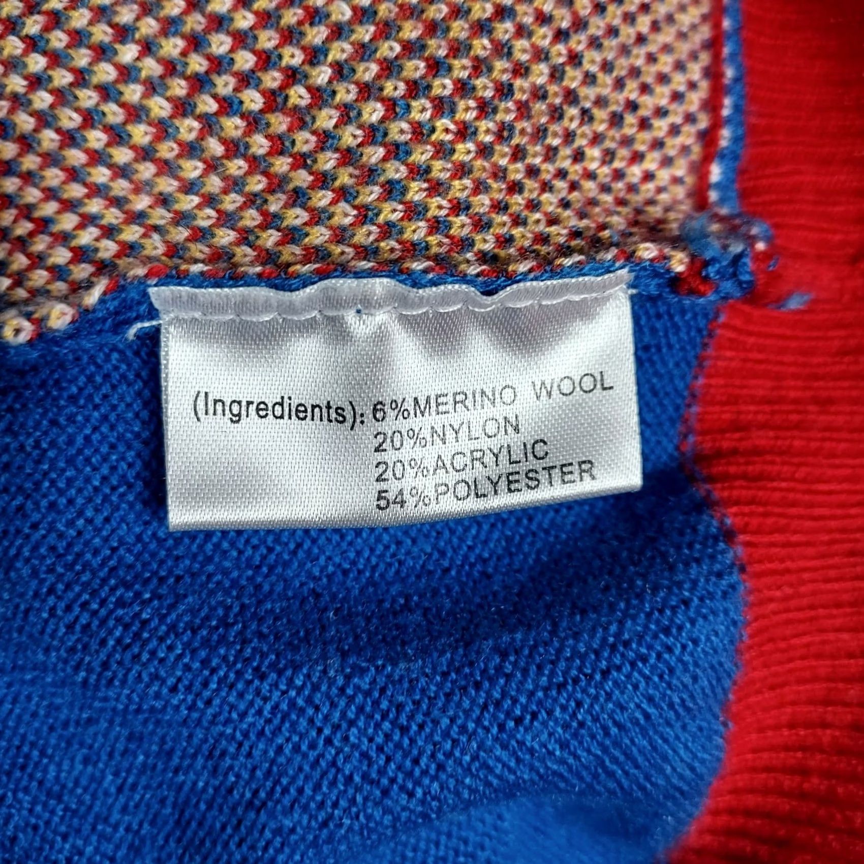 Vintage VINTAGE Heilemans Old Style Cold Beer Sweater Blue Red Knit Merino Wool Blend Unisex S/M Size US S / EU 44-46 / 1 - 3 Thumbnail