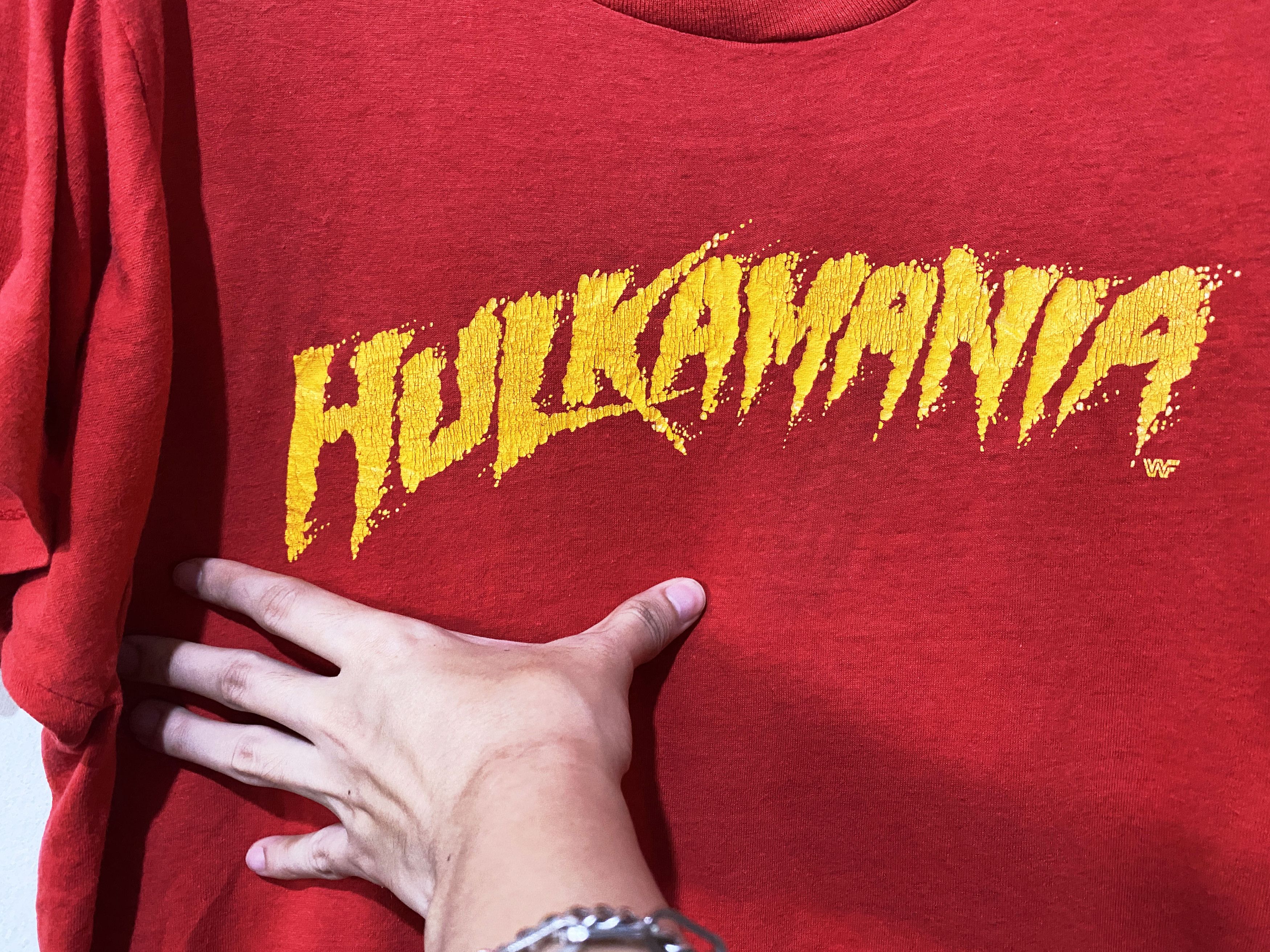Vintage × WCW/nWo × WWF Vintage 80s Hulk Hogan Shirt Size US M / EU 48-50 / 2 - 2 Thumbnail