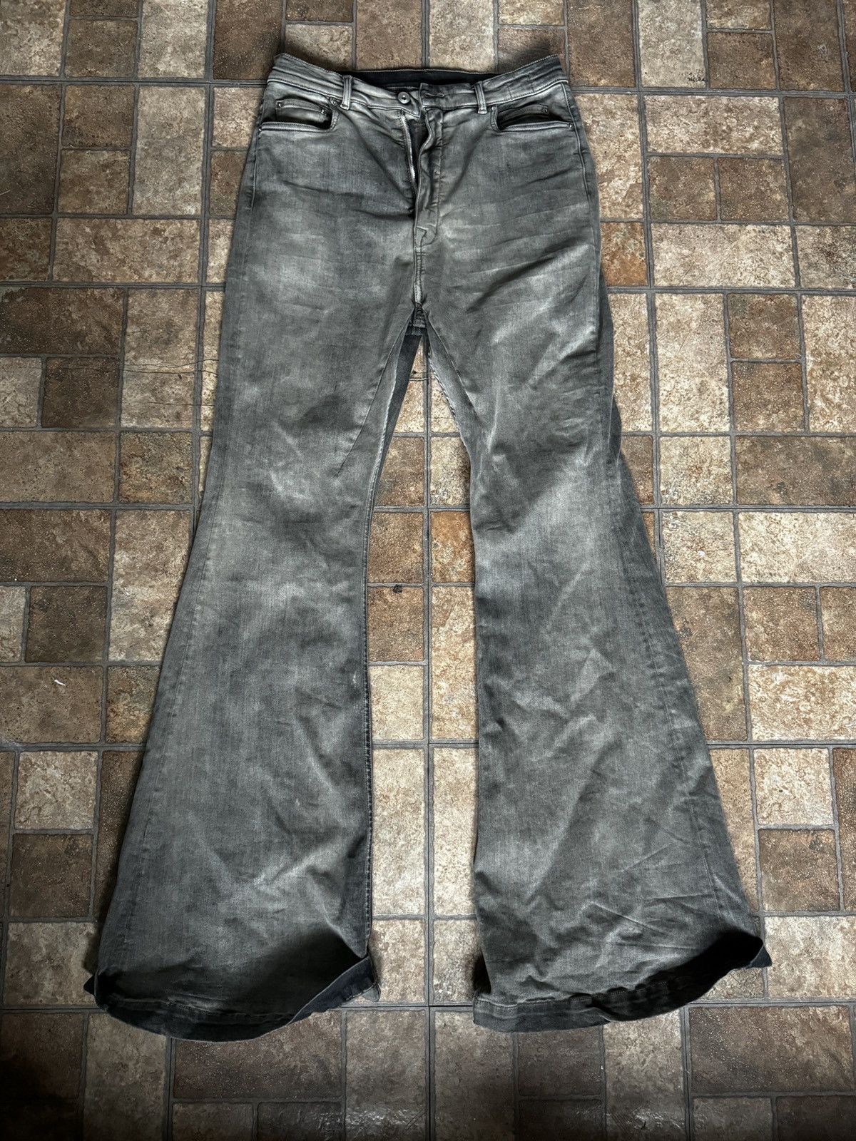 Rick Owens Rick Owens drkshdw mineral bolan bootcut denim | Grailed