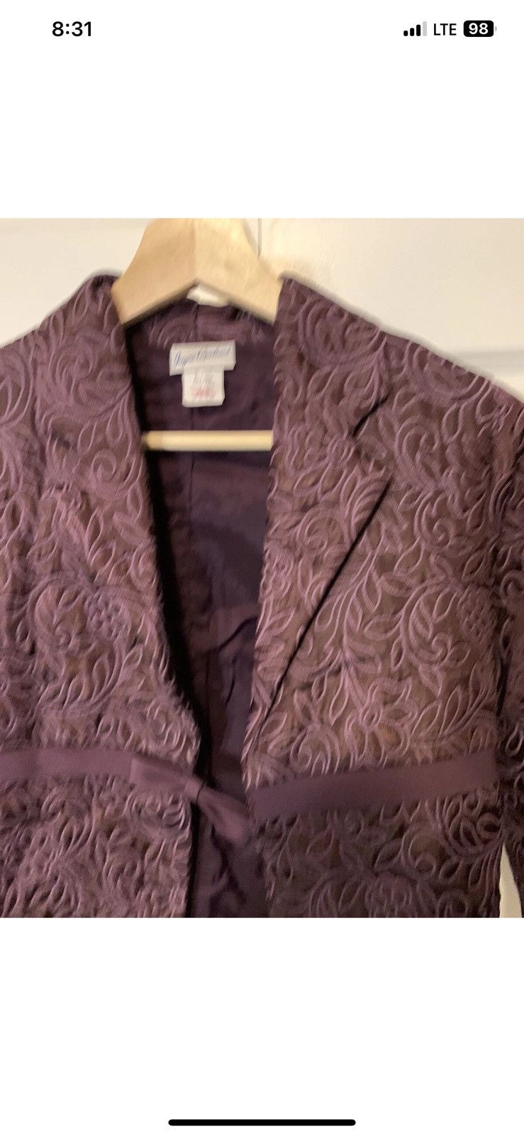 Other Jayne copeland blazer womens sz 16 purple textured Size ONE SIZE - 1 Thumbnail