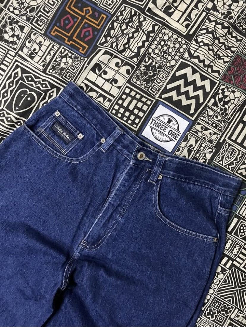 Pelle Pelle × Vintage PELLE PELLE BAGGY BLUE JEANS STYLE HIP HOP PANTS Size US 32 / EU 48 - 5 Thumbnail