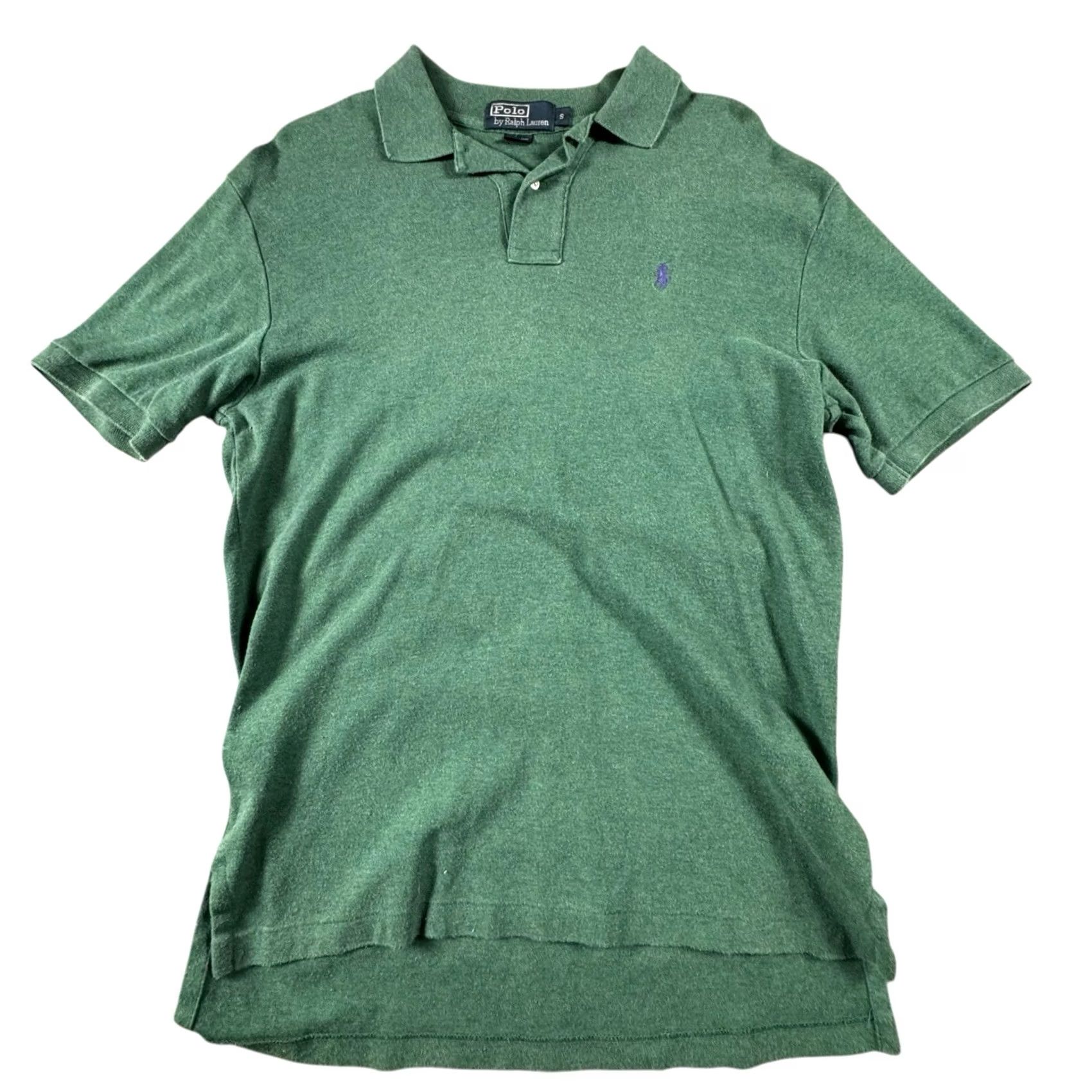 Ralph Lauren VINTAGE Polo Ralph Lauren Polo Shirt Mens S Green 90s Preppy Knit Stretch Short Sleeve Collared 100% Cotton Polo Shirt Mens Size US S / EU 44-46 / 1 - 3 Thumbnail