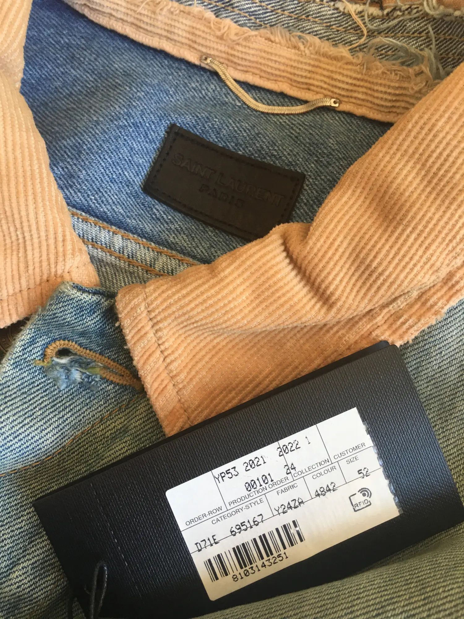 Saint Laurent Paris SS'22 Denim Sleeveless Jacket Size US L / EU 52-54 / 3 - 4 Thumbnail