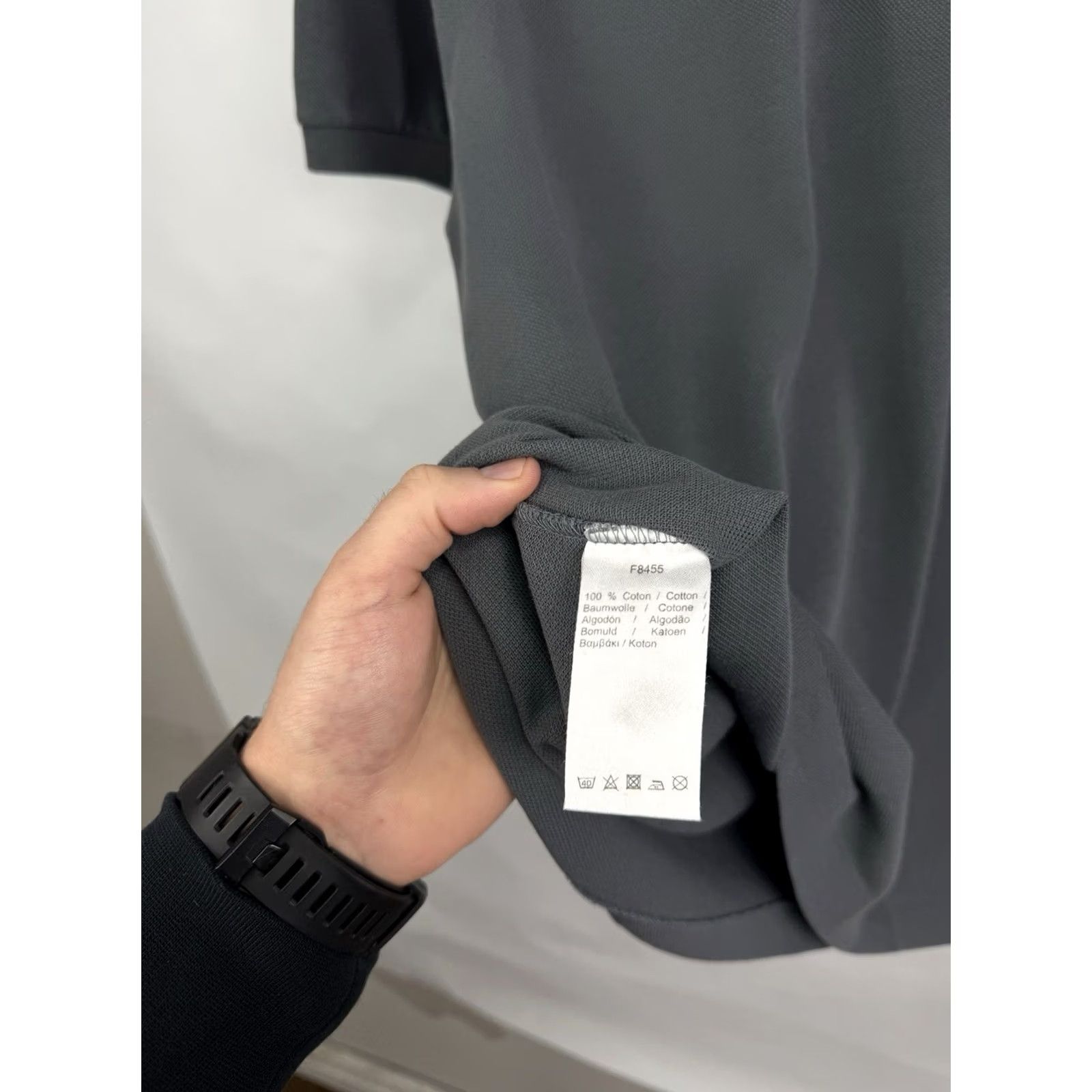 Lacoste VINTAGE Lacoste Polo T-Shirt Mens L 90s Made in France Gray Retro Rare Size US L / EU 52-54 / 3 - 7 Thumbnail
