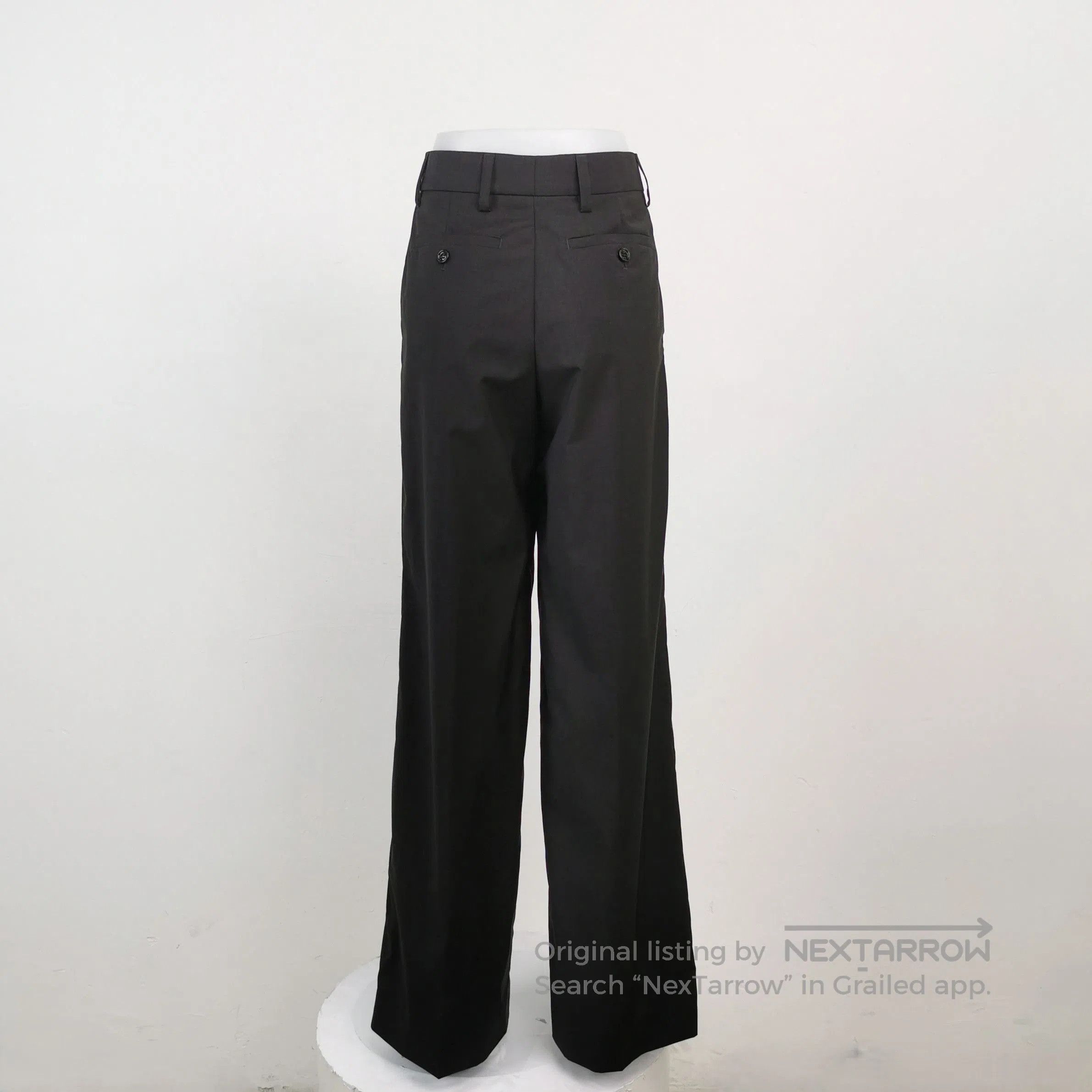 Prada Prada Black Wool Wide. Size 37" - 2 Thumbnail