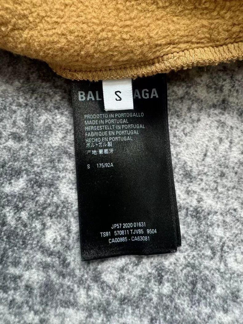 Balenciaga Balenciaga Khaki Double B Embroidered Hoodie Hoodie Long S Size US S / EU 44-46 / 1 - 5 Thumbnail