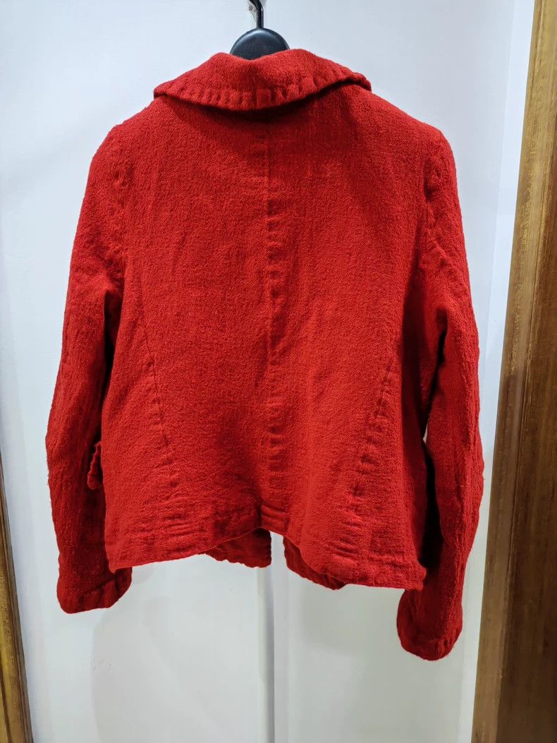 Comme des Garcons Comme Des Garcons Red fleece cardigan Size S / US 4 / IT 40 - 5 Thumbnail