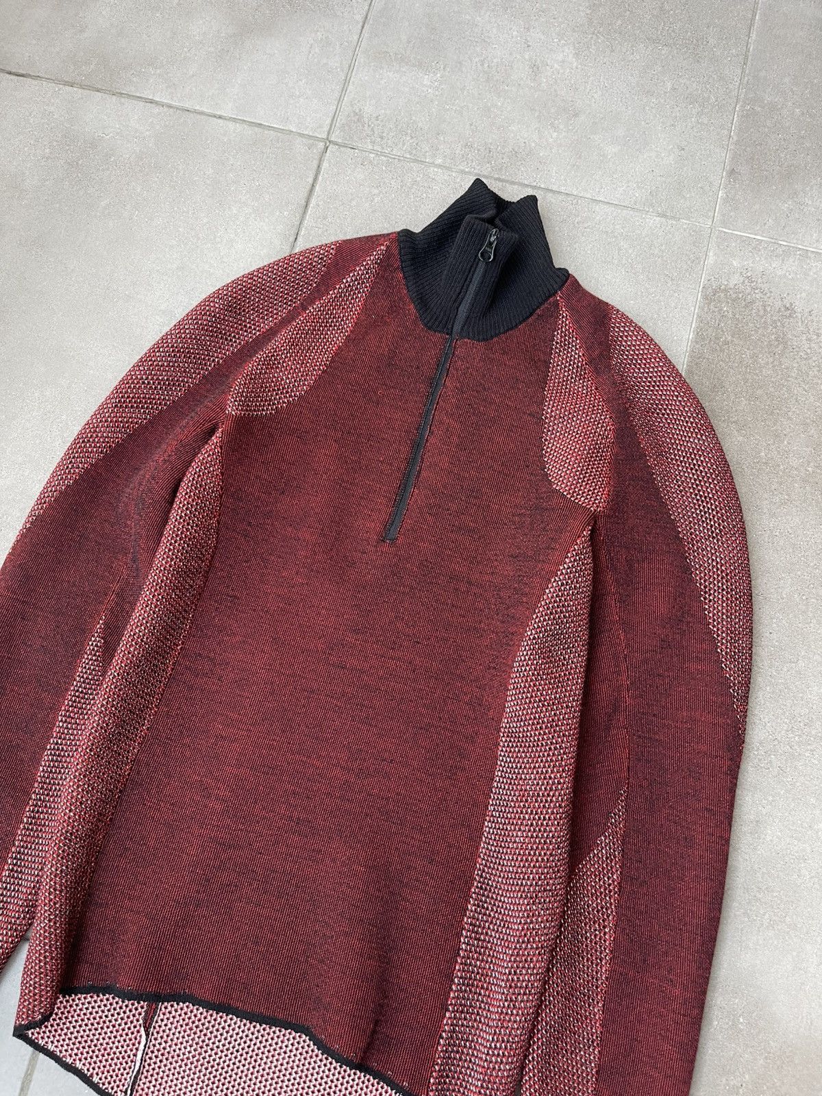 Saul Nash !DS! FW22 Saul Nash Red Open Knit Turtleneck Size US M / EU 48-50 / 2 - 11 Thumbnail