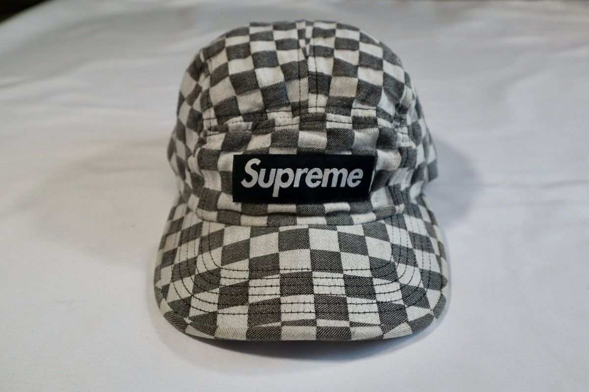 Supreme Supreme Checker Camp Cap (FW18) — Box Logo Grail Size ONE SIZE - 1 Thumbnail