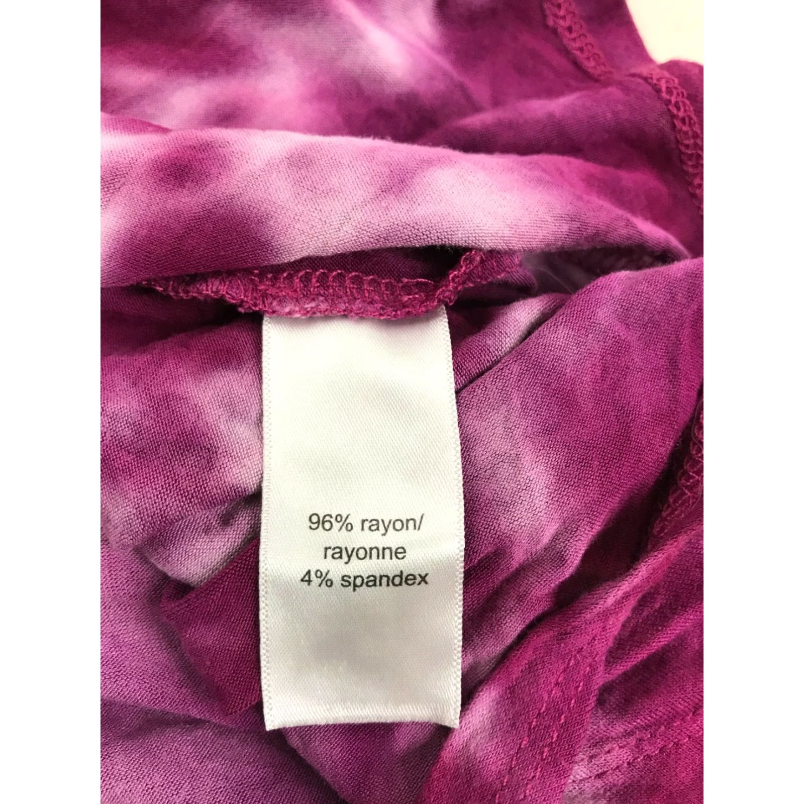 Vintage Maurices Tie Dye Top Women's XS White Magenta "Every Summer has a story" Size XS / US 0-2 / IT 36-38 - 6 Thumbnail