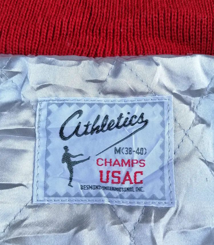 Vintage Vintage MLB Champs Athletics USAC Varsity Jacket Size US M / EU 48-50 / 2 - 15 Thumbnail