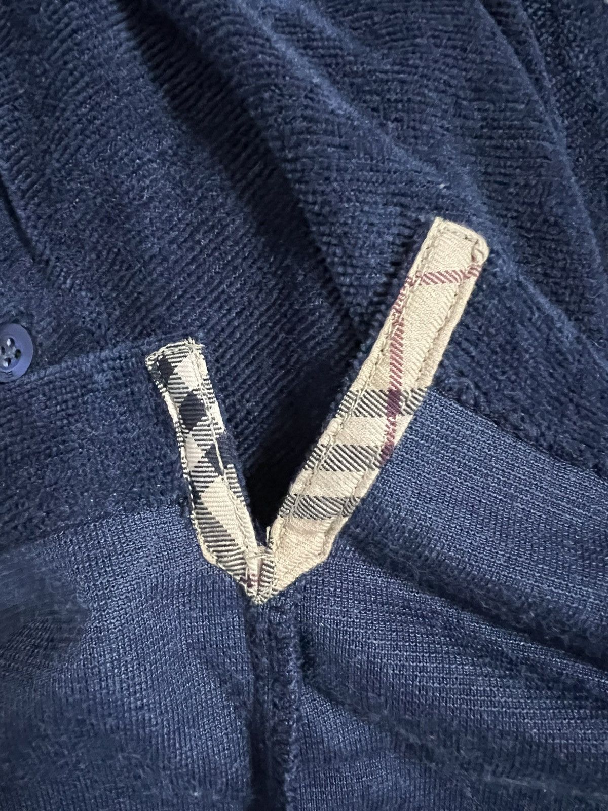 Burberry Burberry blue thick cotton polo shirt M Size US M / EU 48-50 / 2 - 8 Thumbnail