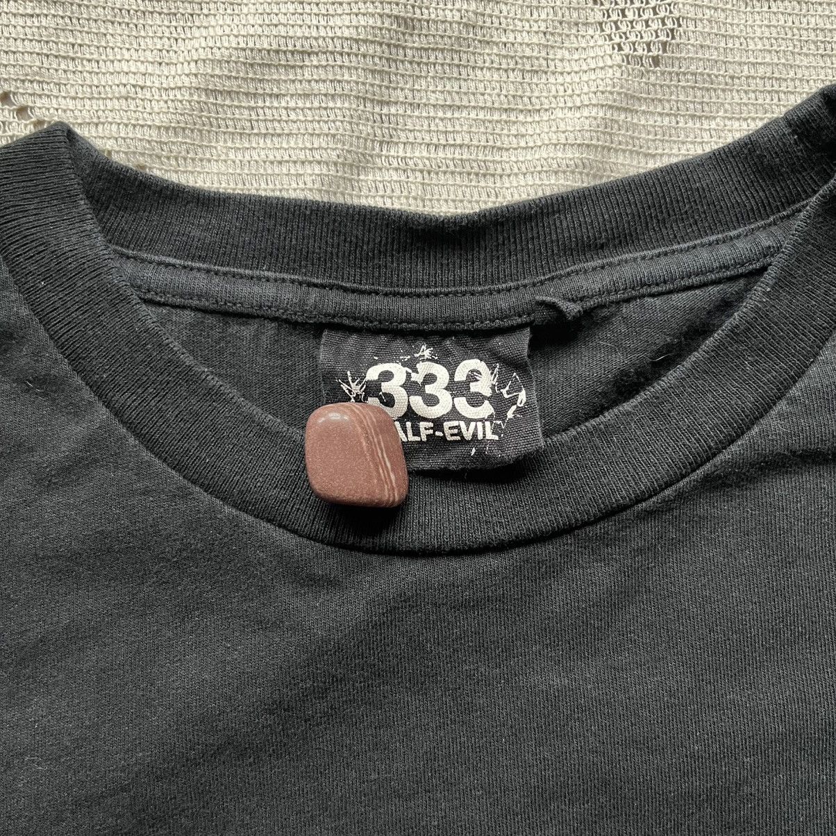 Half Evil Half-Evil 333 Flame Logo T-shirt Size XL Black Short Sleeve Size US XL / EU 56 / 4 - 3 Thumbnail