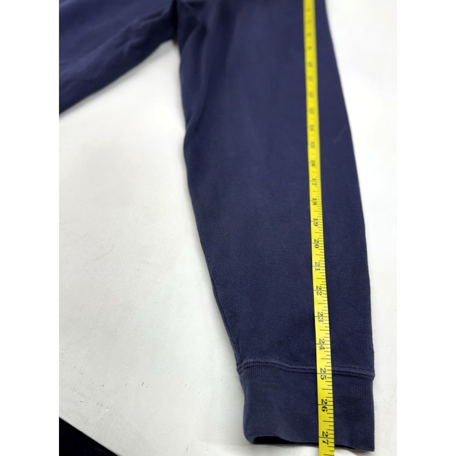 Polo Ralph Lauren Polo Ralph Lauren Blue Estate-Rib Cotton 1/4 Zip Pullover Flesh Pony XXL Mens Size US XXL / EU 58 / 5 - 7 Thumbnail
