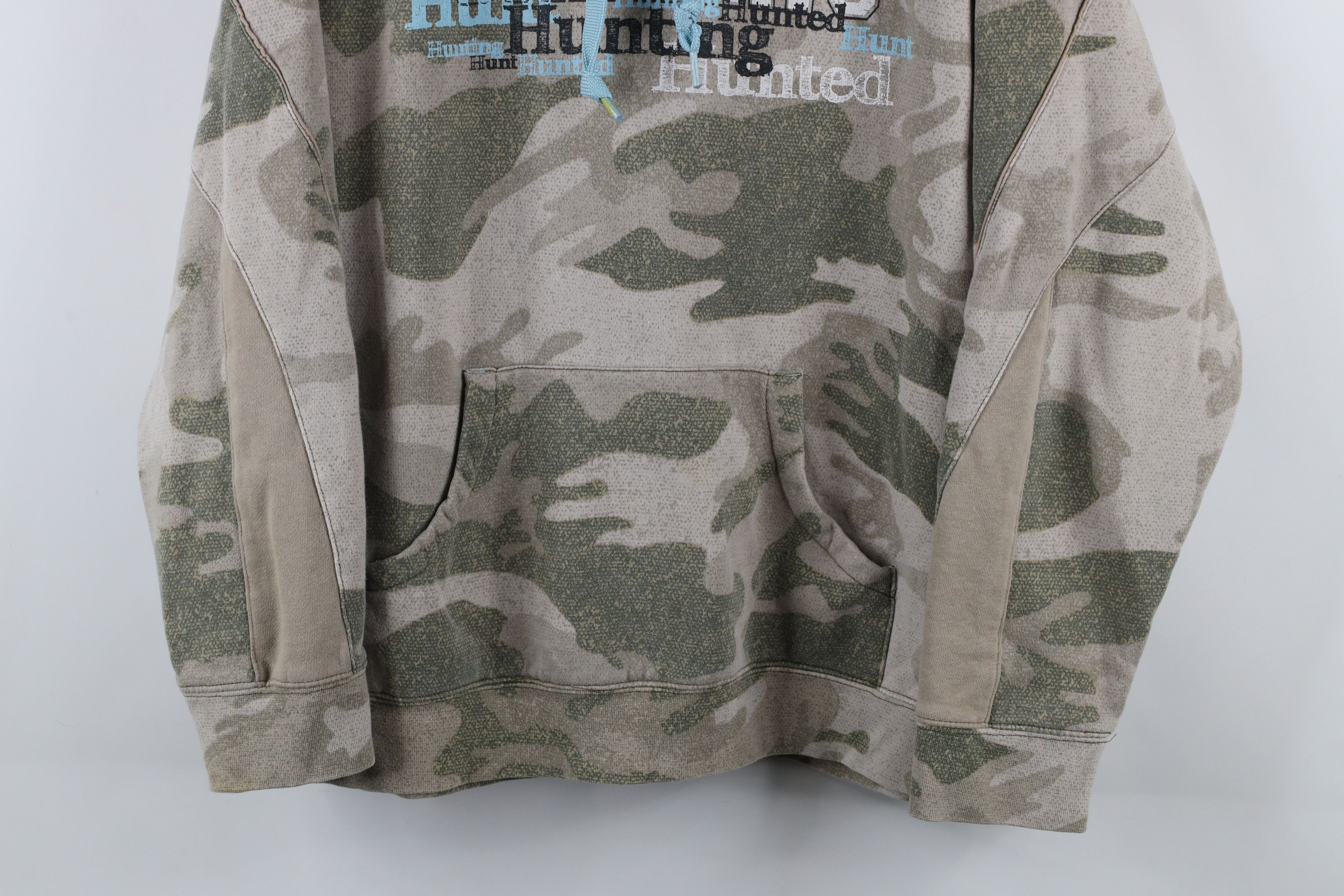 Cabelas × Vintage Vintage Y2K Cabelas Spell Out Camouflage Hoodie Sweatshirt Size XL / US 12-14 / IT 48-50 - 3 Thumbnail