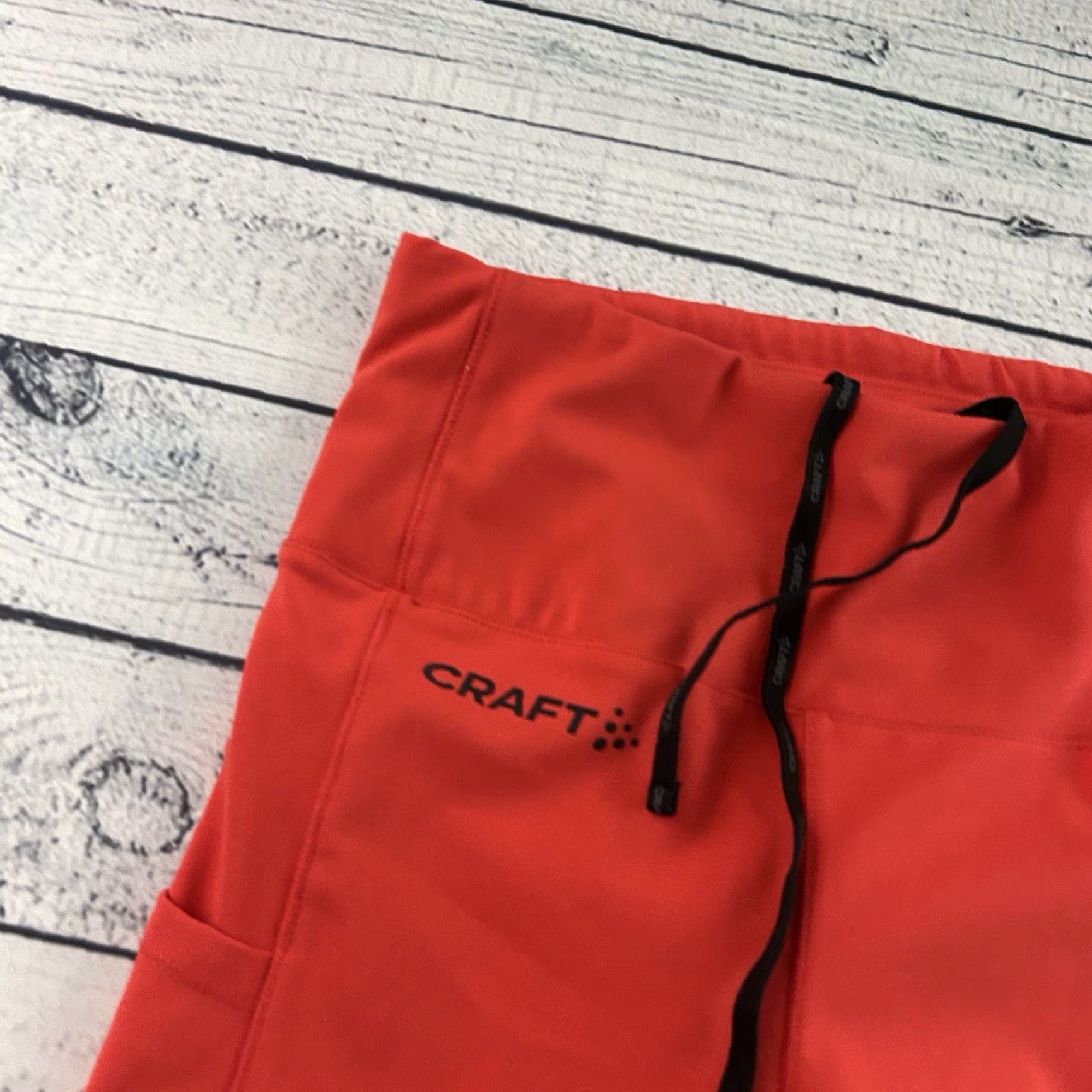 Vintage Craft ADV Essence Training Tights 2.0 Women's XS Red Side Pockets Pants Activewear Compression Size ONE SIZE - 2 Thumbnail
